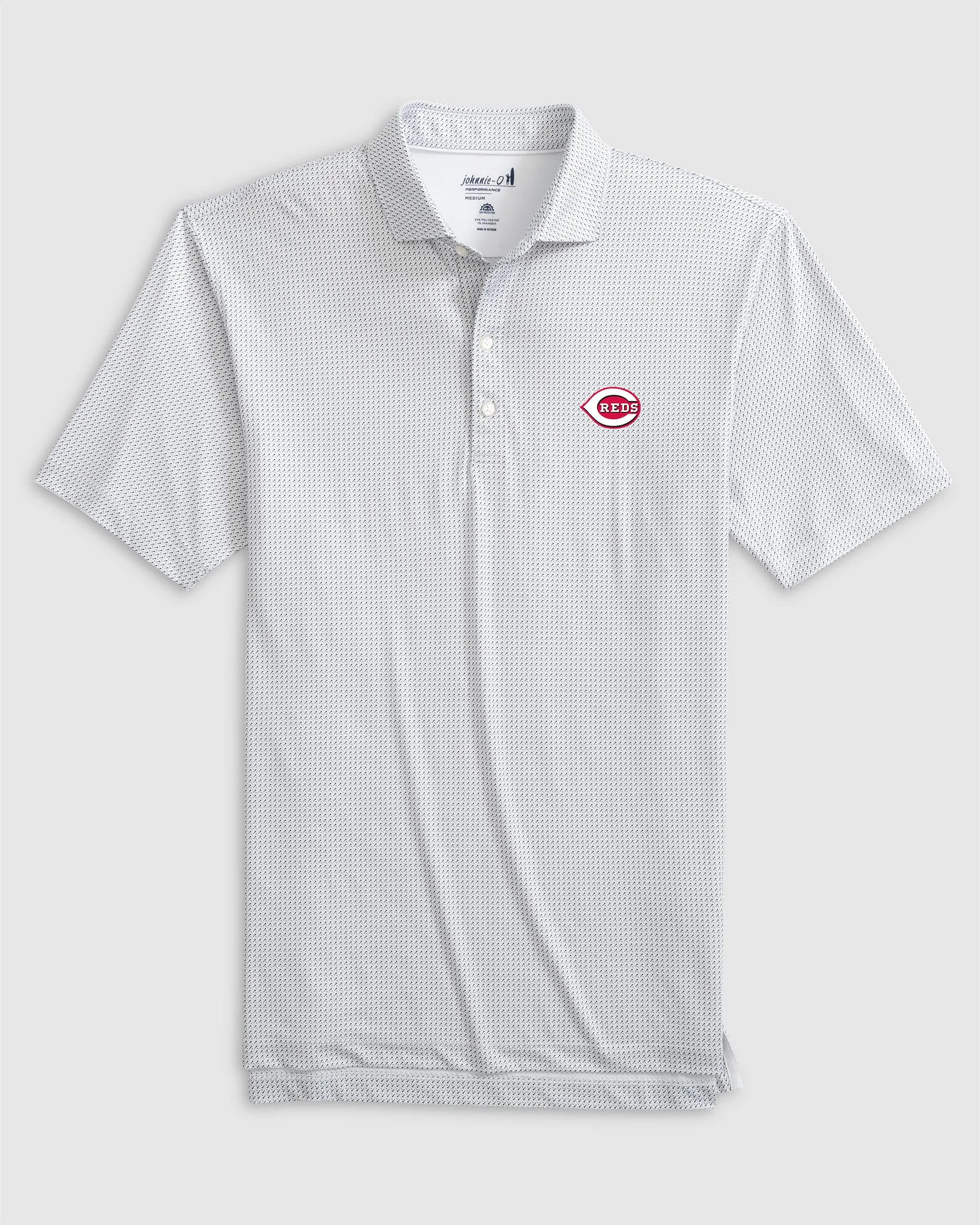 Cincinnati Reds Tee Time Performance Jersey Polo sold by Johnnie-O