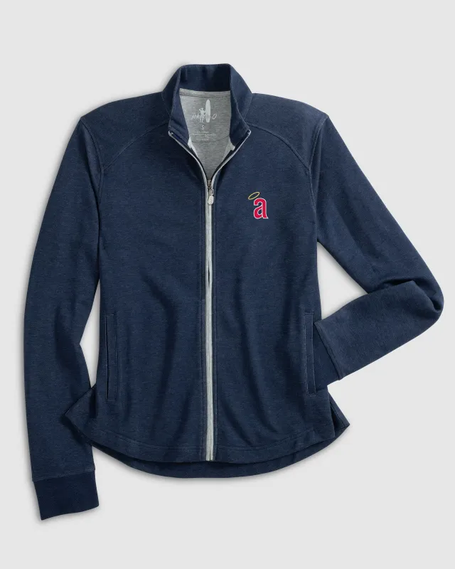 Women's Los Angeles Angels Tomi Full Zip Jacket - Cooperstown Logo sold by Johnnie-O