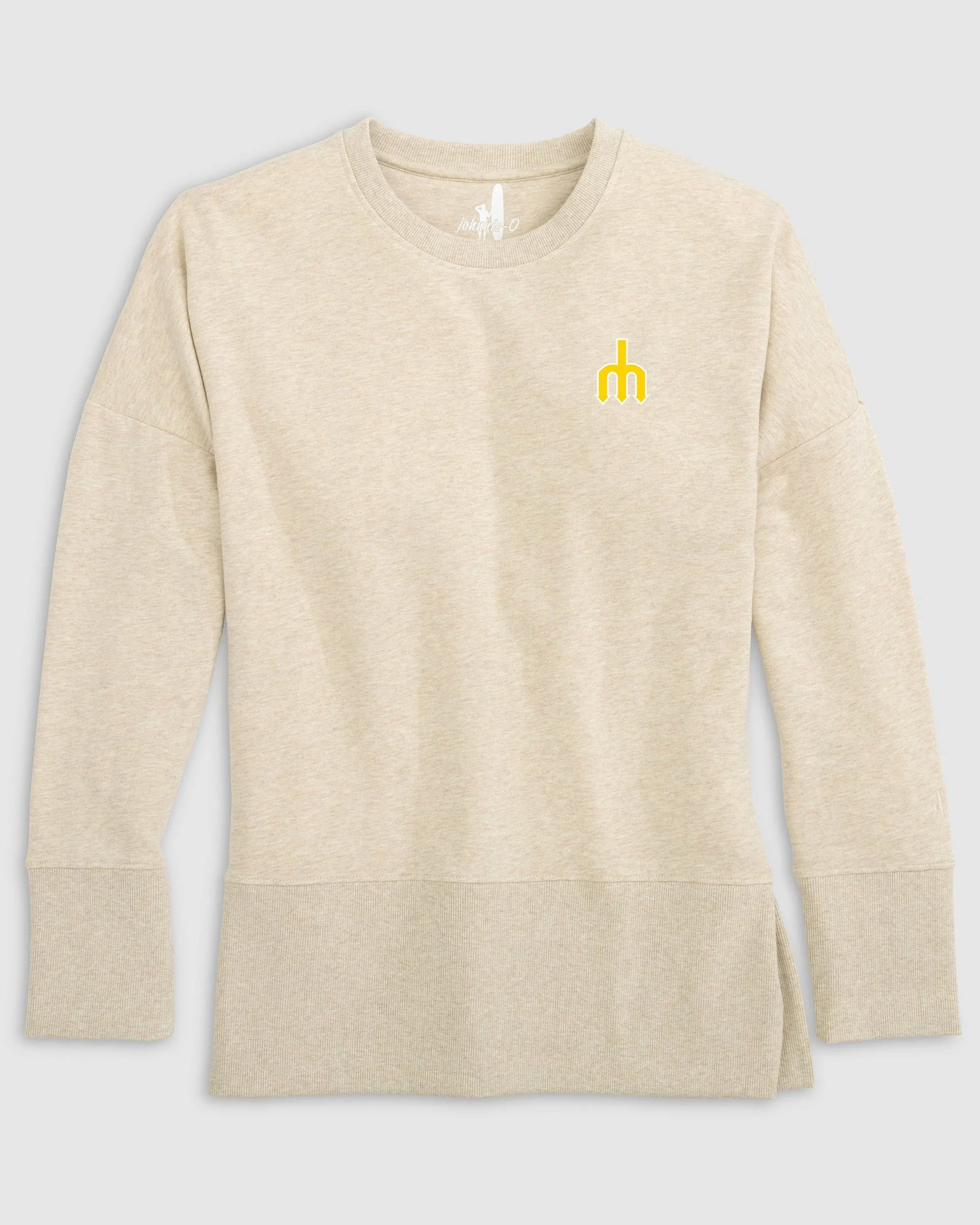 Women's Seattle Mariners Brittany Crewneck Sweatshirt - Cooperstown Logo sold by Johnnie-O