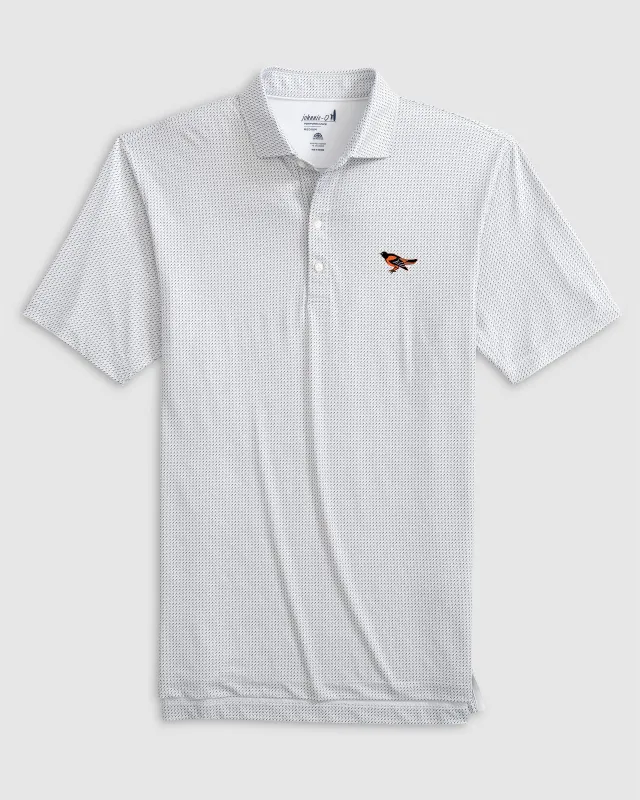 Baltimore Orioles Tee Time Performance Jersey Polo - Cooperstown Logo sold by Johnnie-O