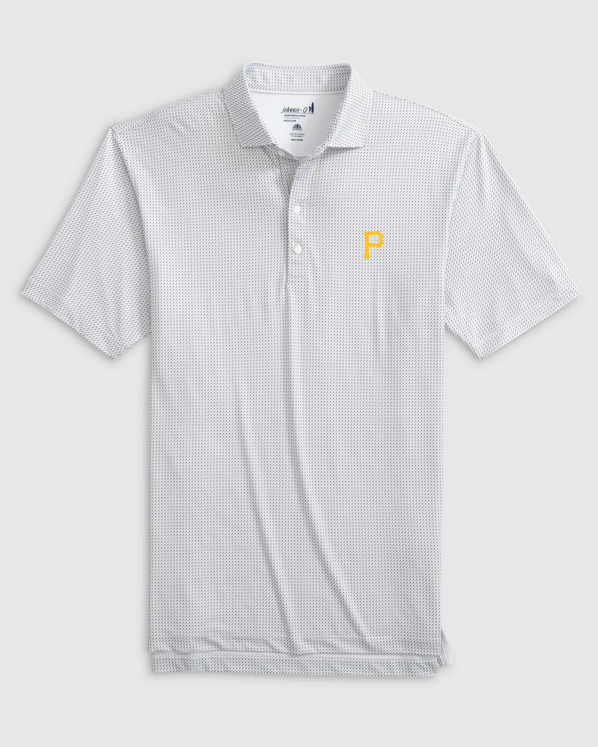Pittsburgh Pirates Tee Time Performance Jersey Polo sold by Johnnie-O