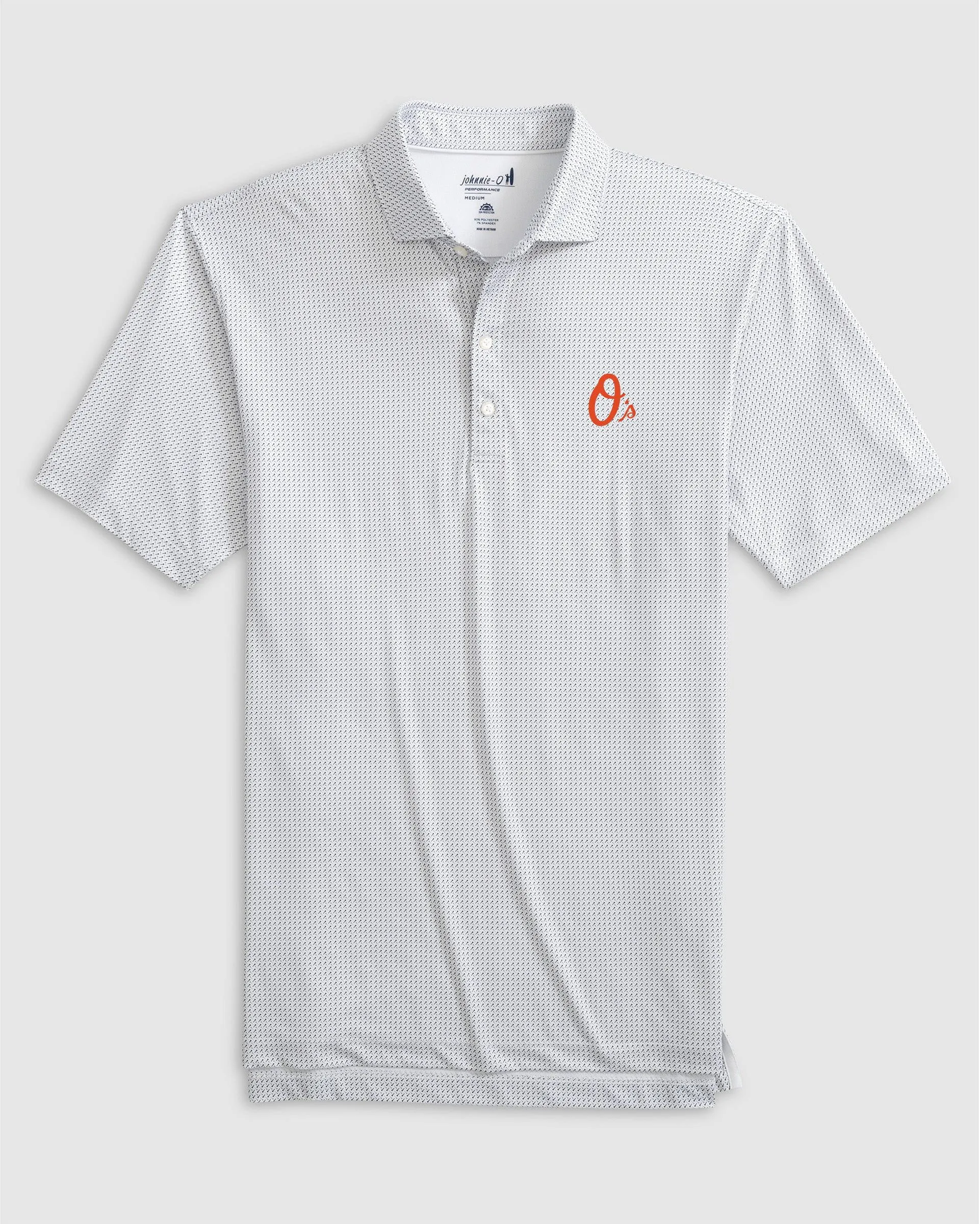 Baltimore Orioles Tee Time Performance Jersey Polo - O Logo sold by Johnnie-O