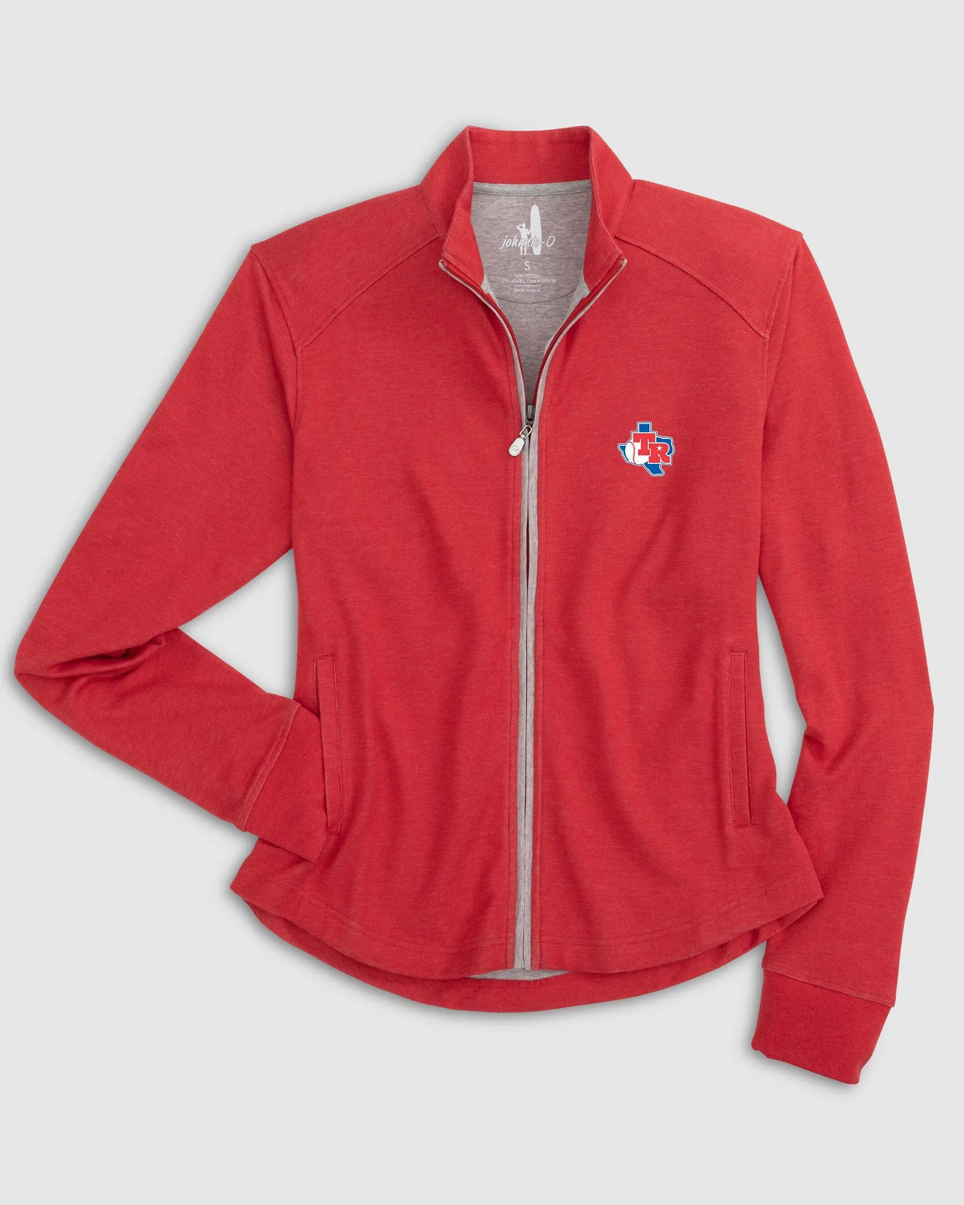 Women's Texas Rangers Tomi Full Zip Jacket - Cooperstown Logo sold by Johnnie-O product image thumbnail 3