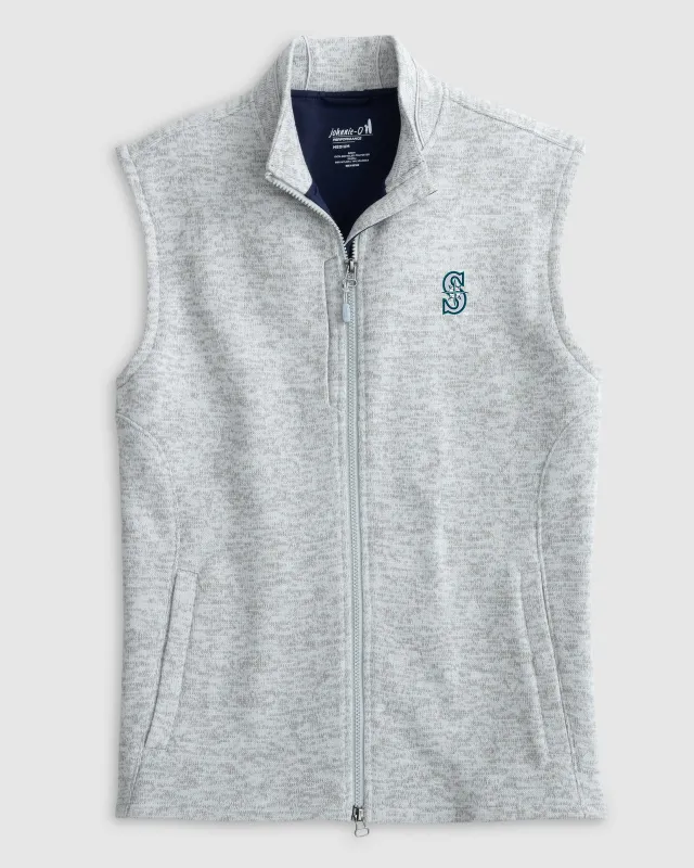 Seattle Mariners Denalis Performance Fleece Vest sold by Johnnie-O