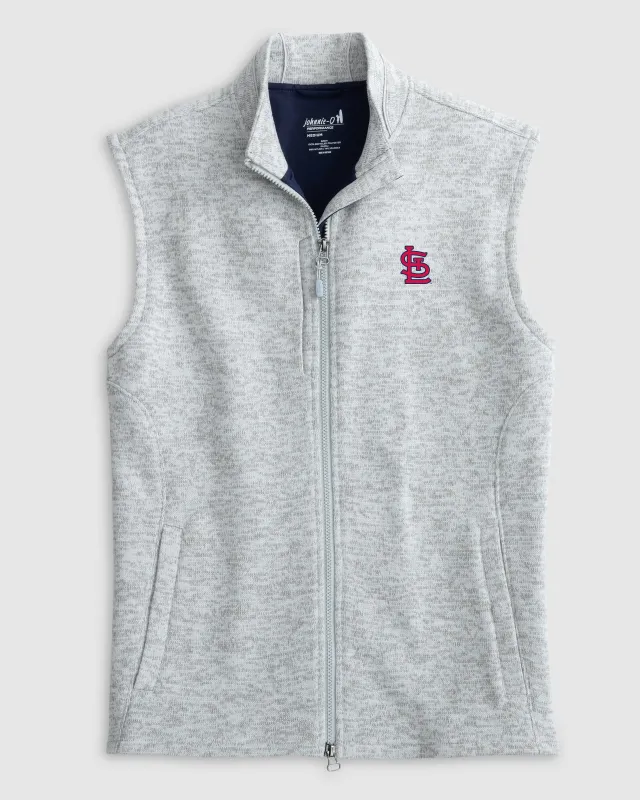 St. Louis Cardinals Denalis Performance Fleece Vest sold by Johnnie-O