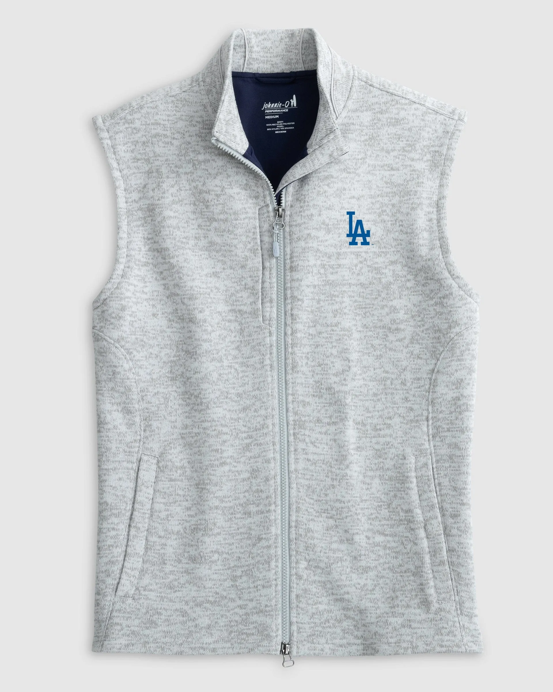 Los Angeles Dodgers Denalis Performance Fleece Vest sold by Johnnie-O