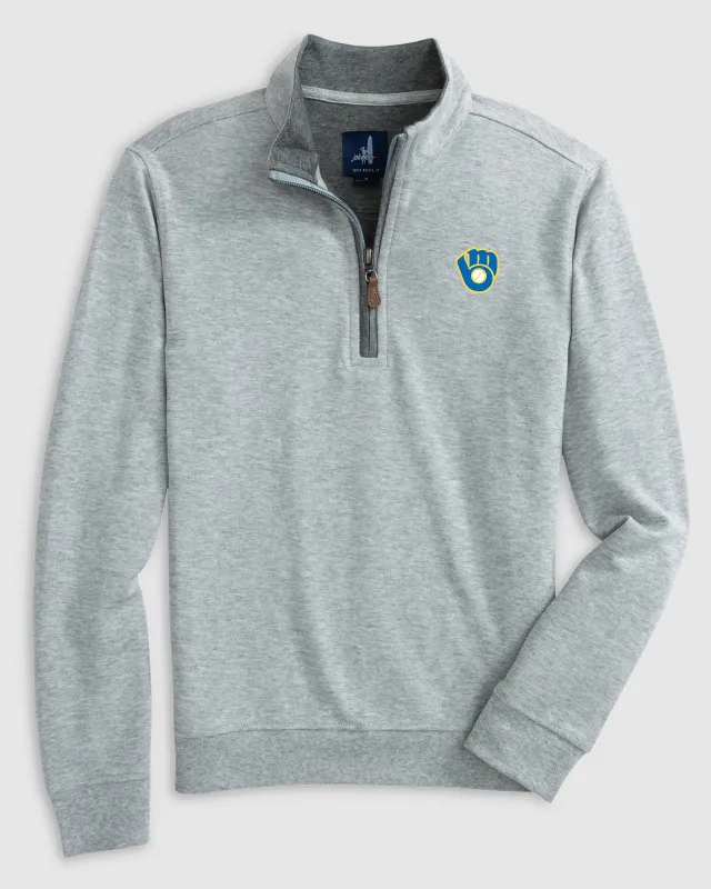 Milwaukee Brewers Sully 1/4 Zip - Cooperstown Logo sold by Johnnie-O