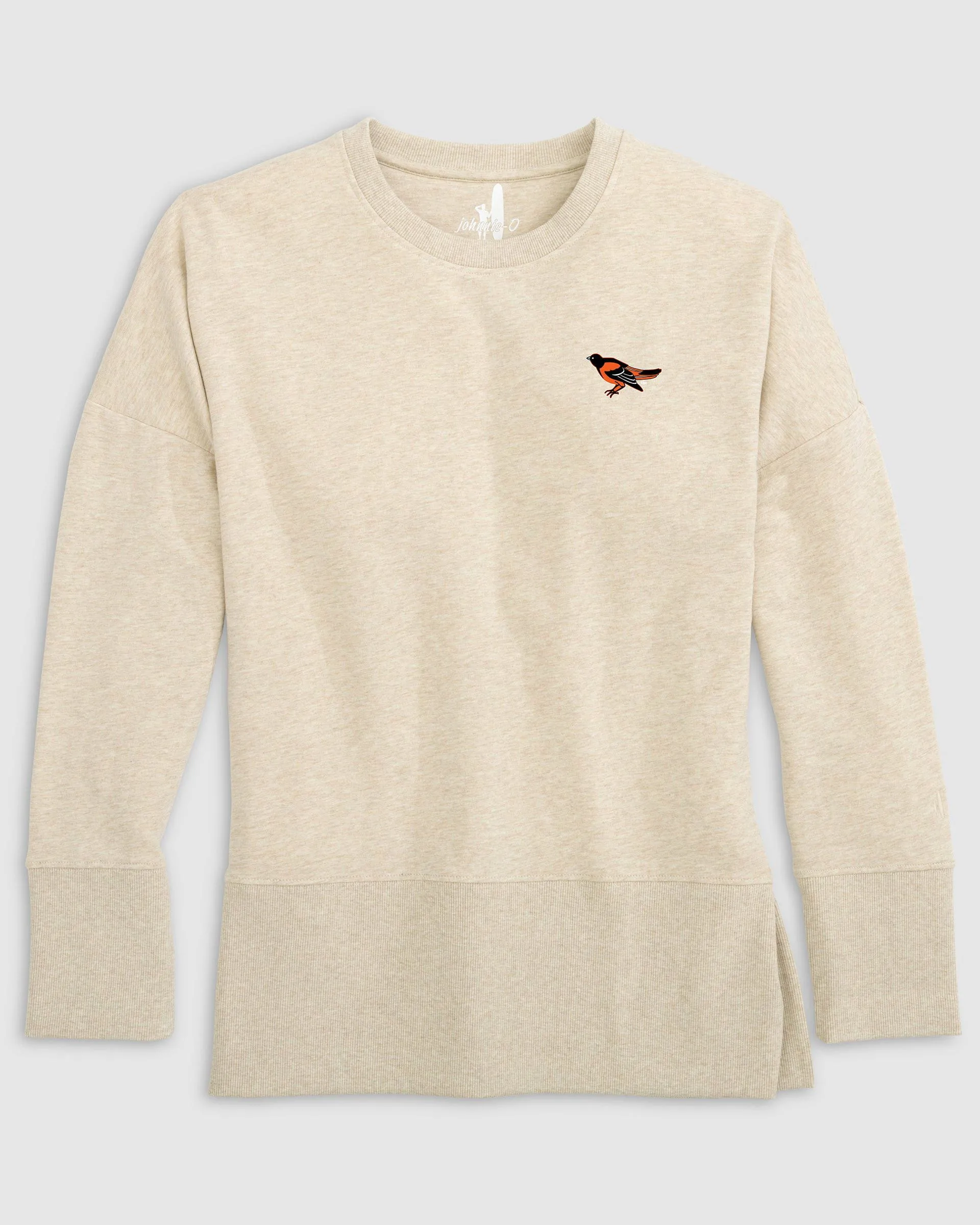 Women's Baltimore Orioles Brittany Crewneck Sweatshirt - Cooperstown Logo sold by Johnnie-O product image thumbnail 2