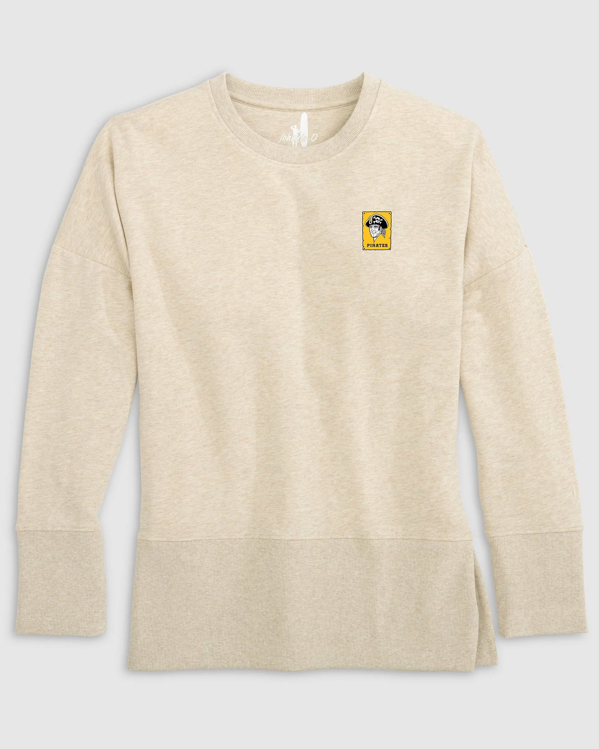 Women's Pittsburgh Pirates Brittany Crewneck Sweatshirt - Cooperstown Logo sold by Johnnie-O product image thumbnail 2