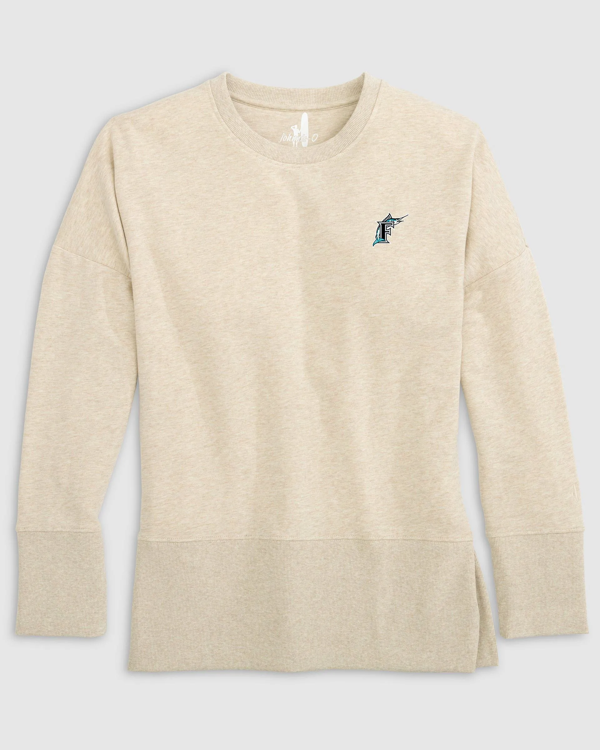 Women's Miami Marlins Brittany Crewneck Sweatshirt - Cooperstown Logo sold by Johnnie-O product image thumbnail 4