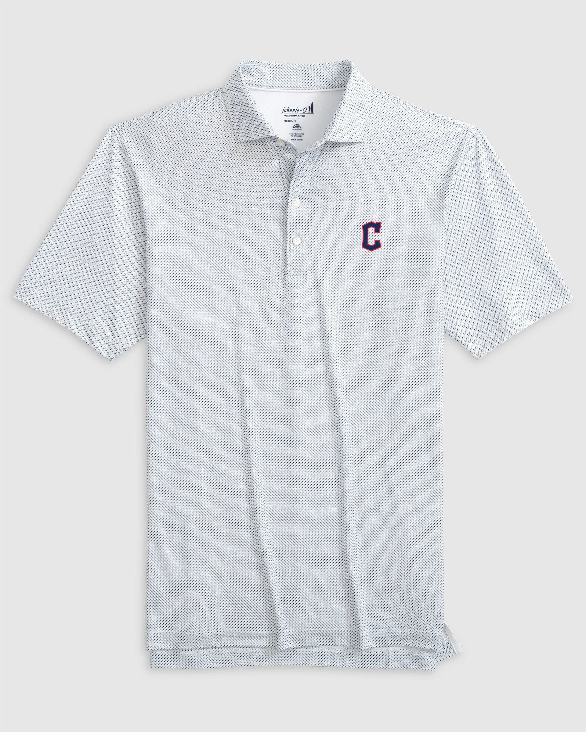 Cleveland Guardians Tee Time Performance Jersey Polo sold by Johnnie-O