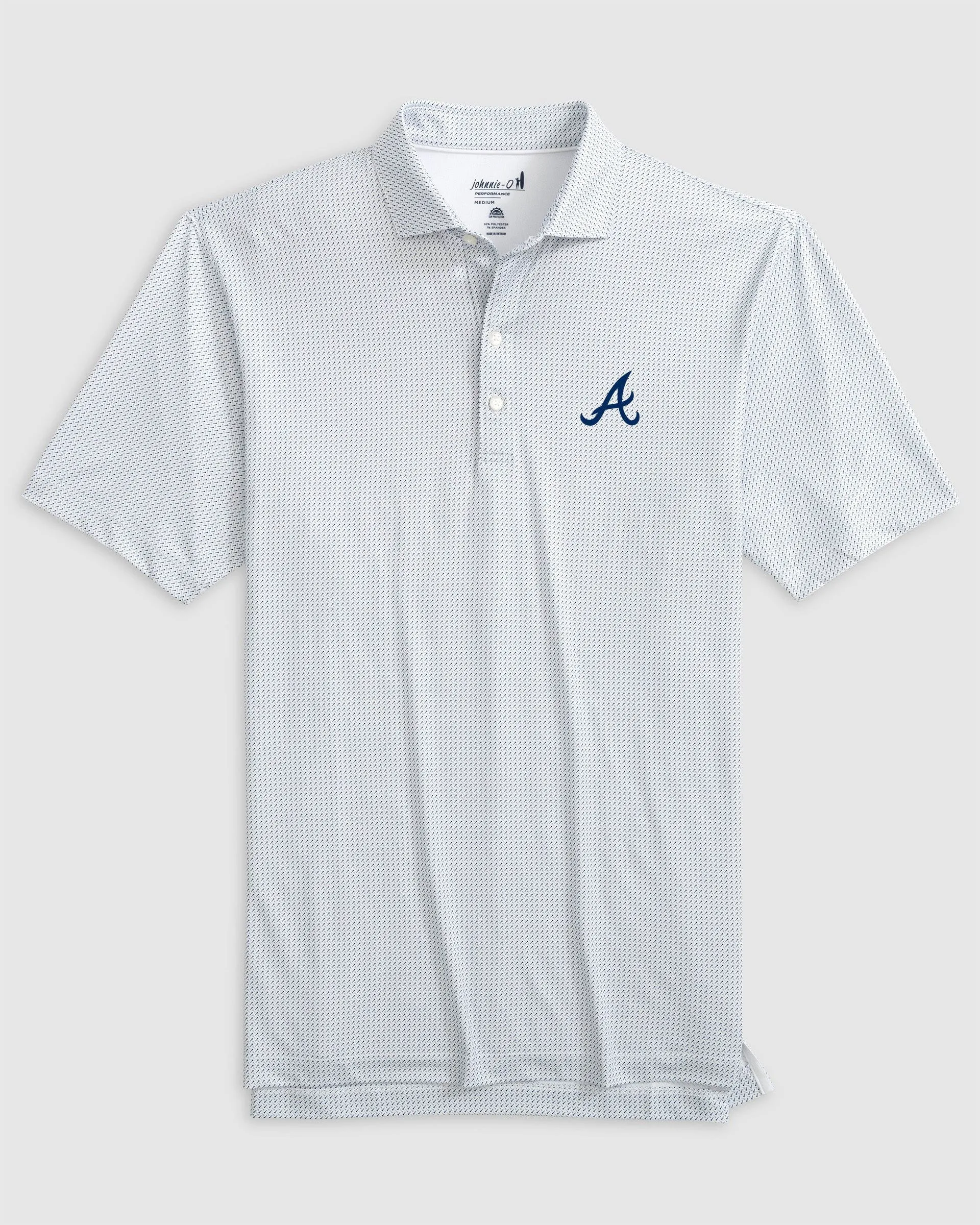 Atlanta Braves Tee Time Performance Jersey Polo sold by Johnnie-O