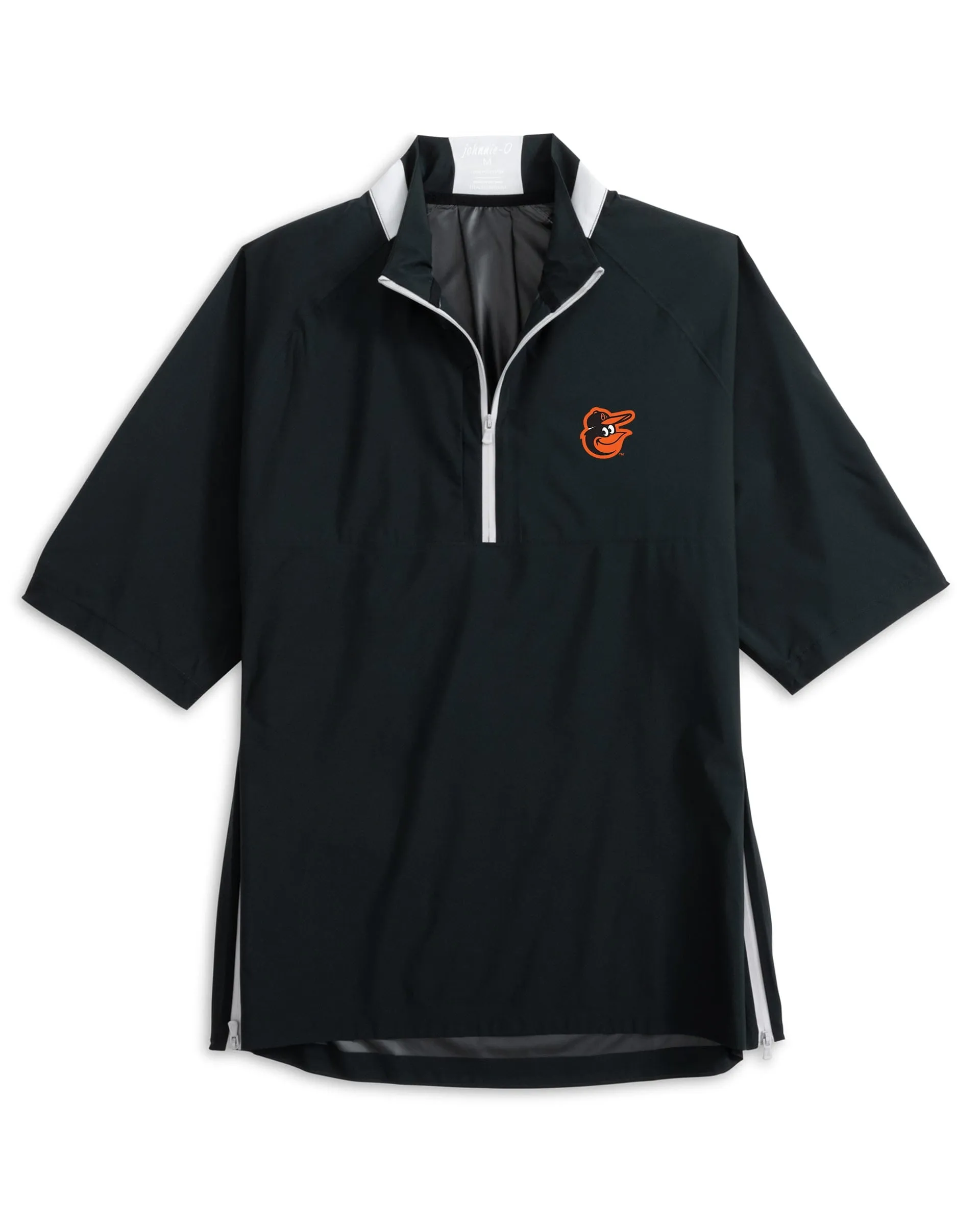 Baltimore Orioles Stealth Stowable Short Sleeve Rain Jacket sold by Johnnie-O
