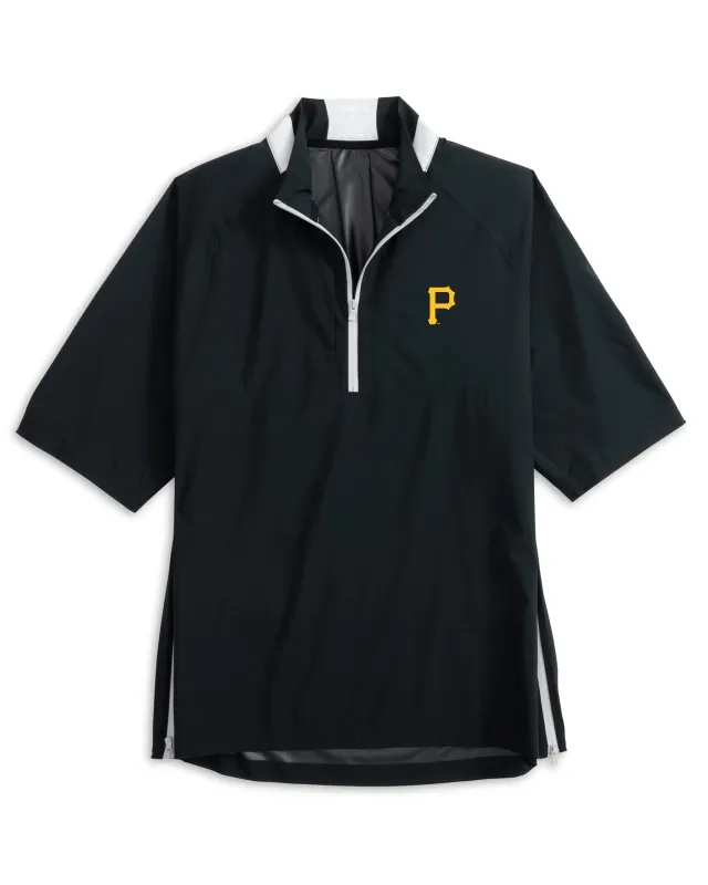 Pittsburgh Pirates Stealth Stowable Short Sleeve Rain Jacket sold by Johnnie-O