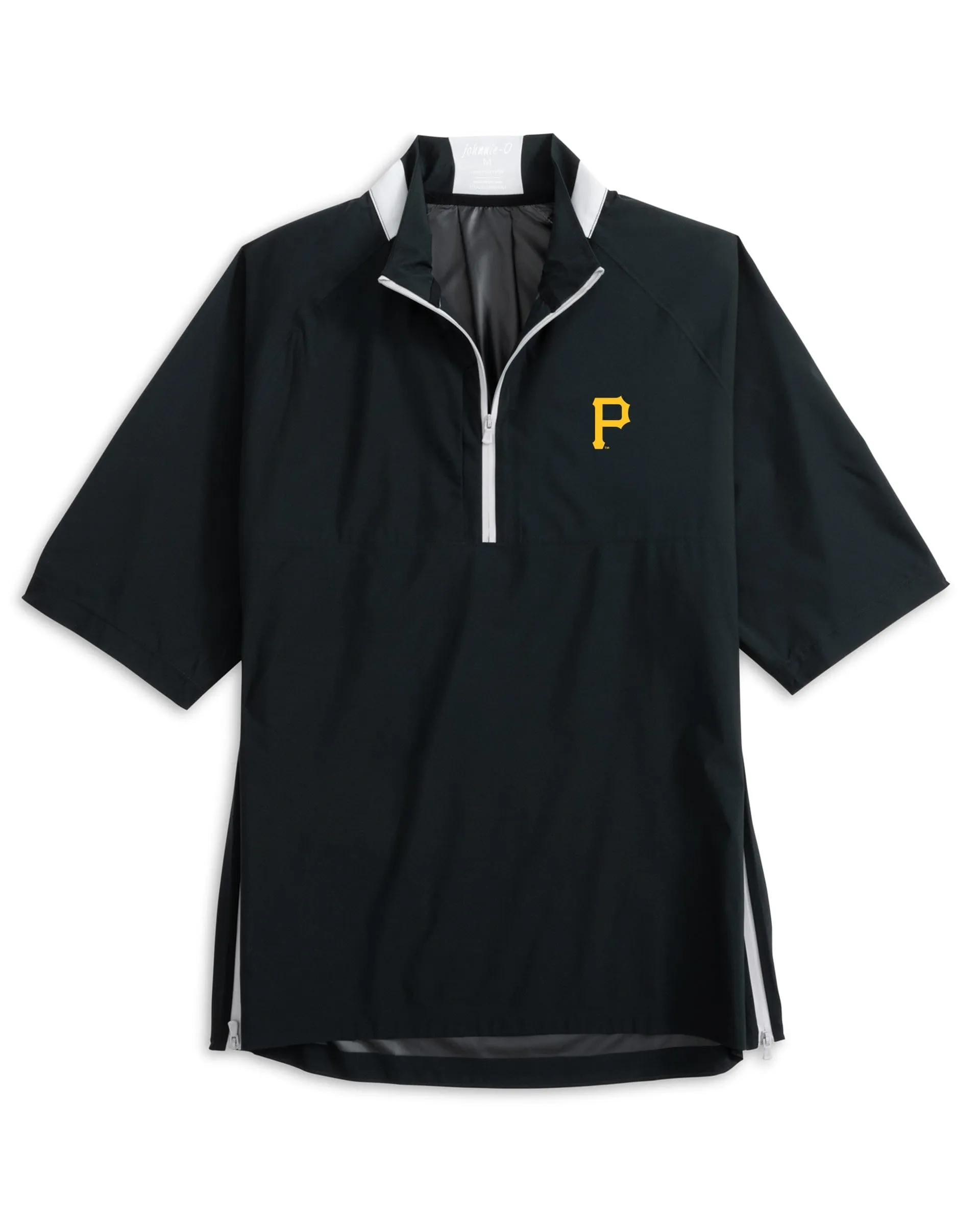 Pittsburgh Pirates Stealth Stowable Short Sleeve Rain Jacket sold by Johnnie-O