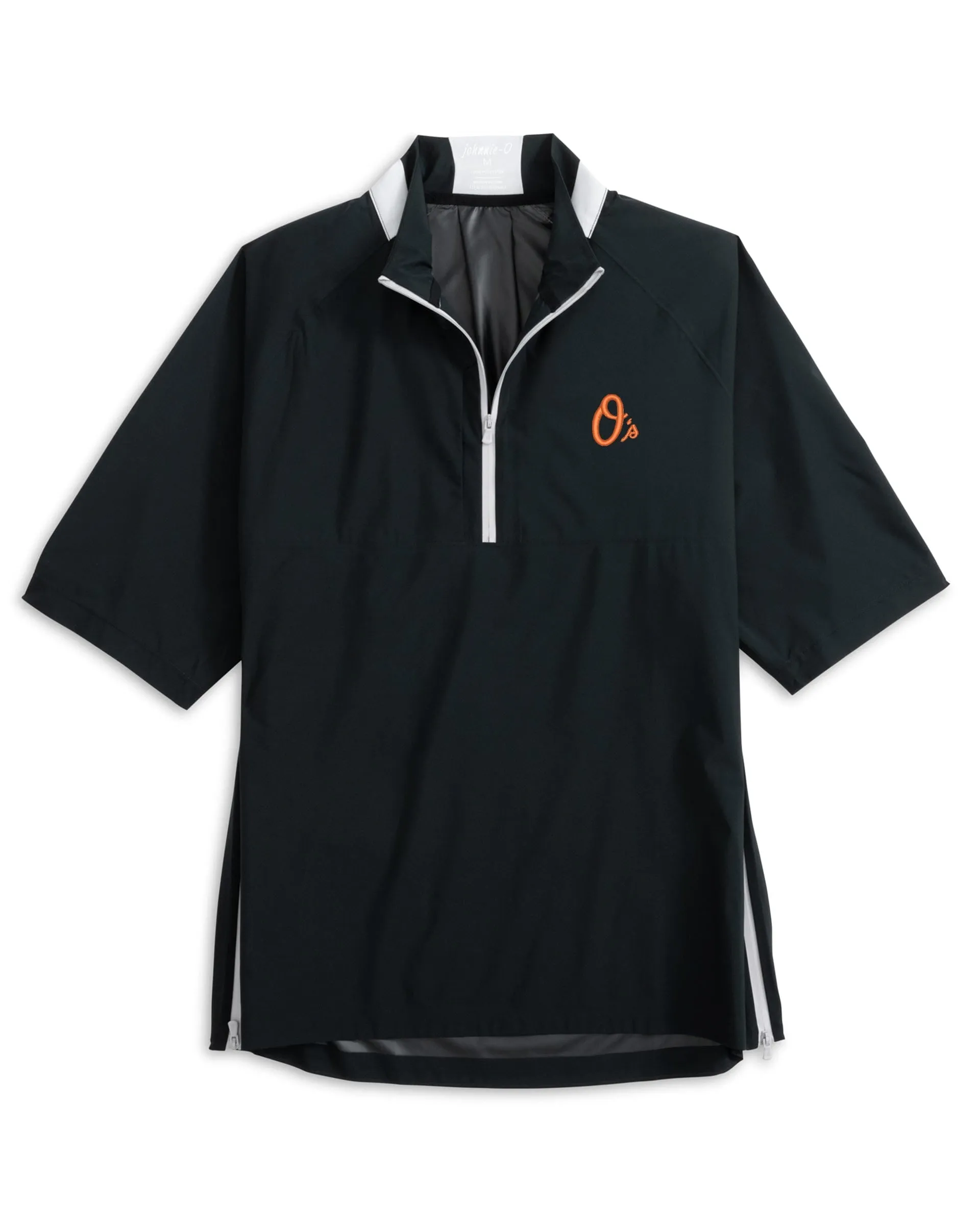 Baltimore Orioles Stealth Stowable Short Sleeve Rain Jacket - O Logo sold by Johnnie-O