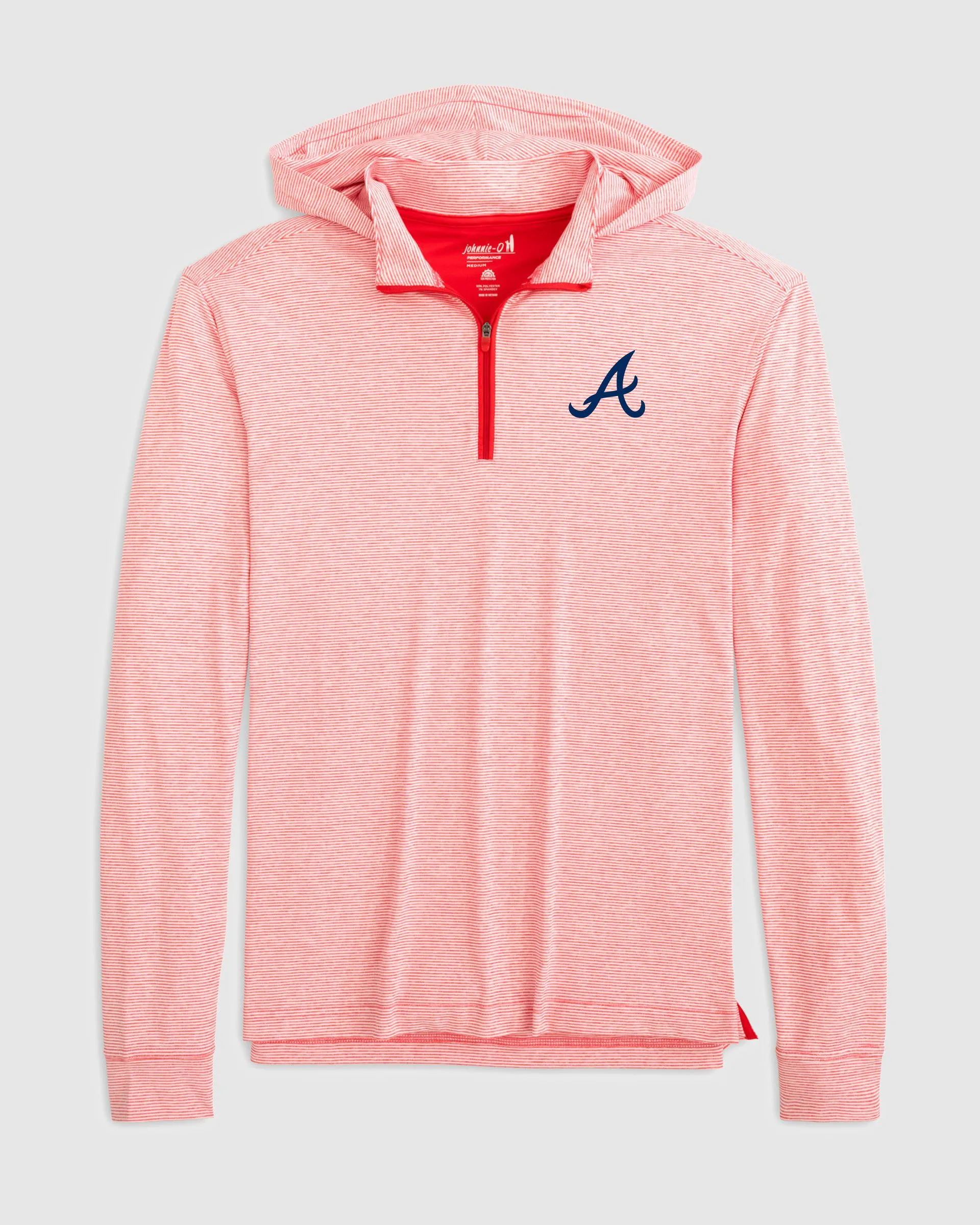 Atlanta Braves Hybrid Performance 1/4 Zip Hoodie sold by Johnnie-O product image thumbnail 2