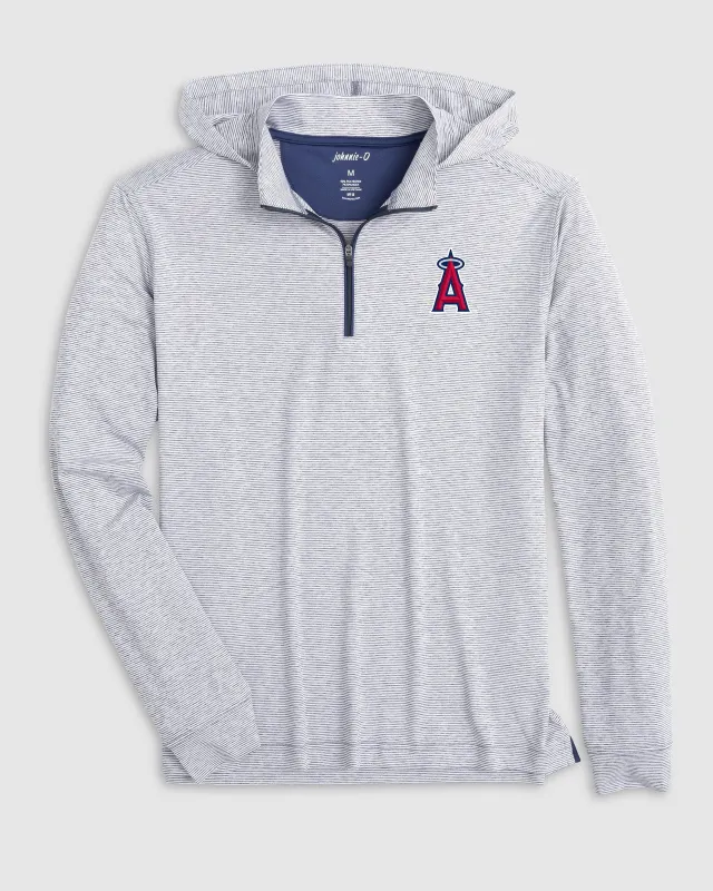 Los Angeles Angels Hybrid Performance 1/4 Zip Hoodie sold by Johnnie-O