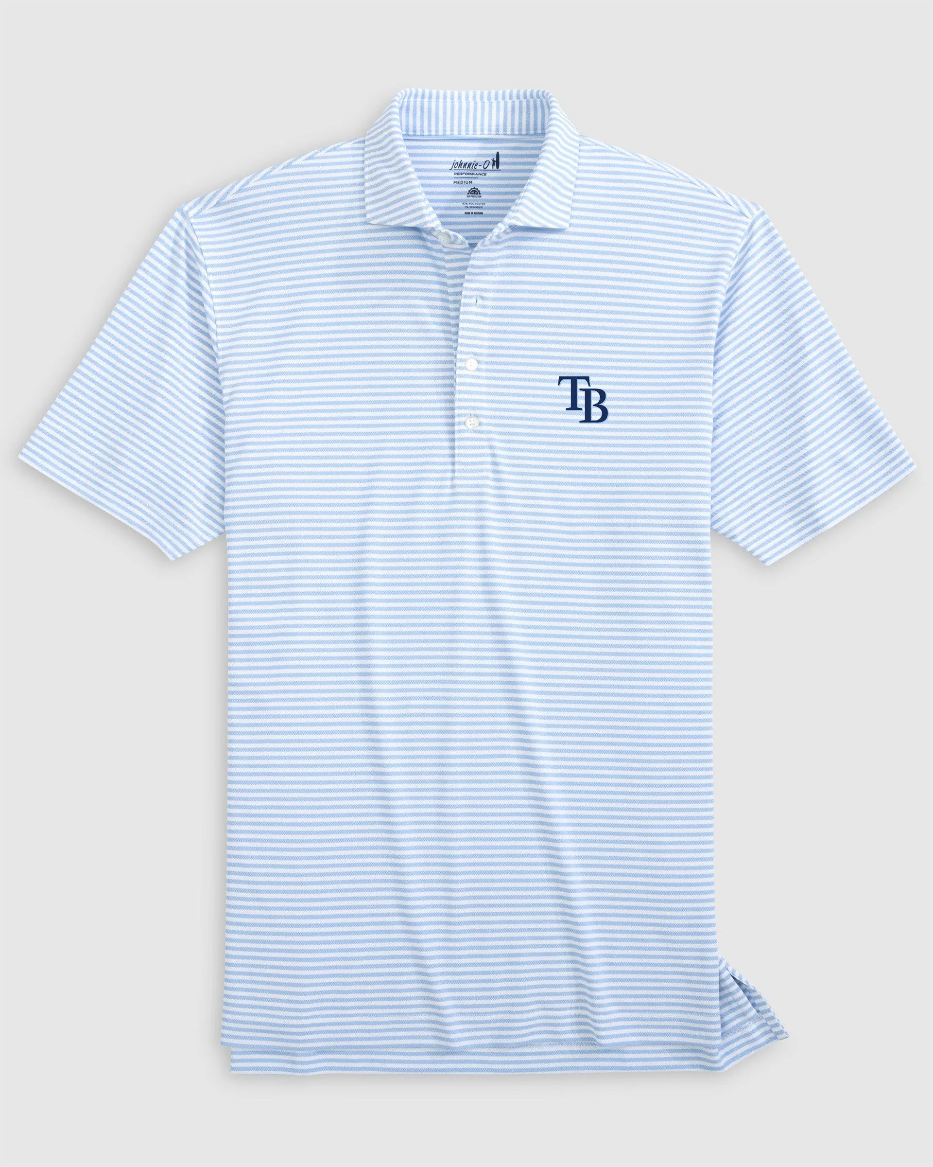 Tampa Bay Rays Stetsons Performance Mesh Polo sold by Johnnie-O