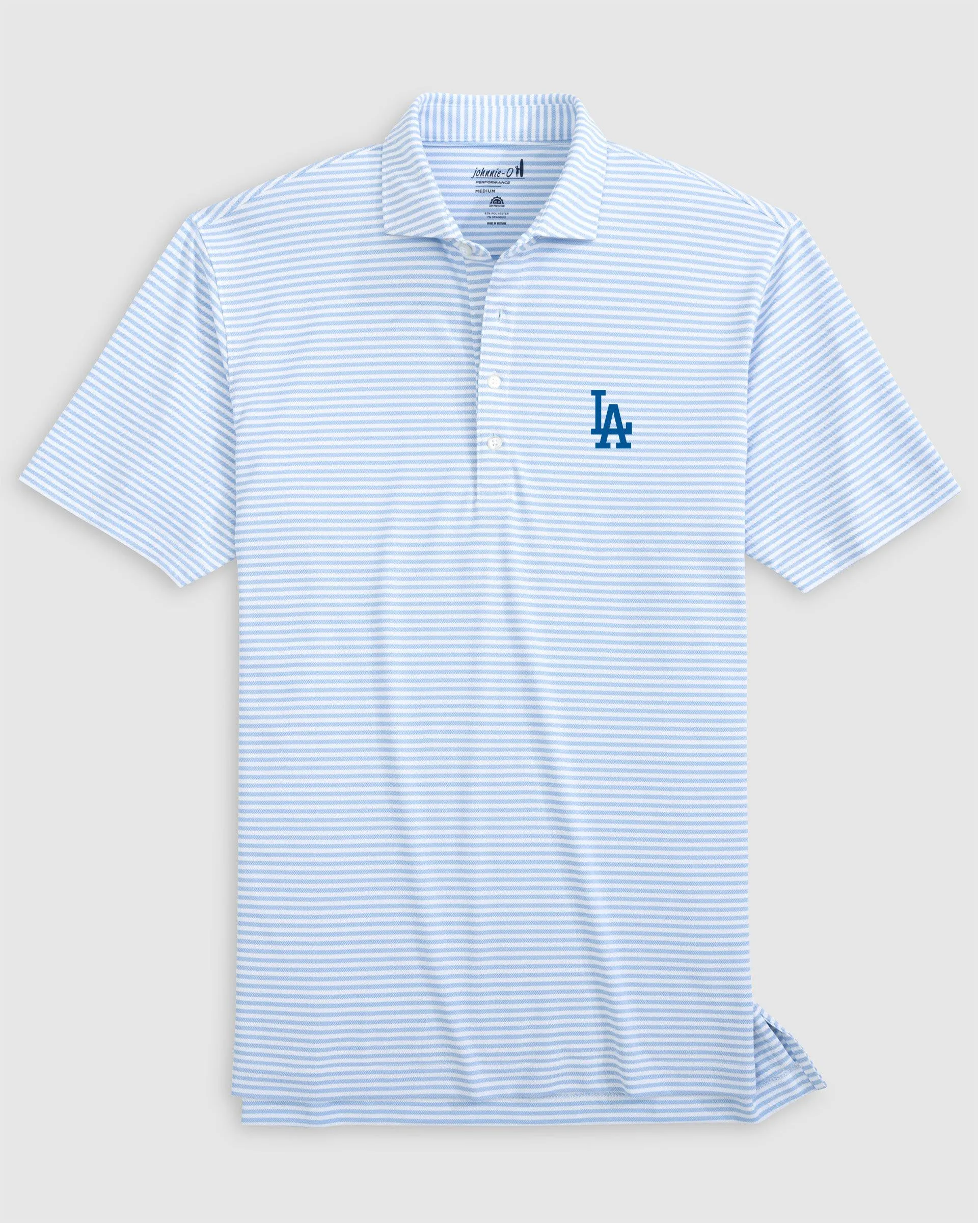 Los Angeles Dodgers Stetsons Performance Mesh Polo sold by Johnnie-O