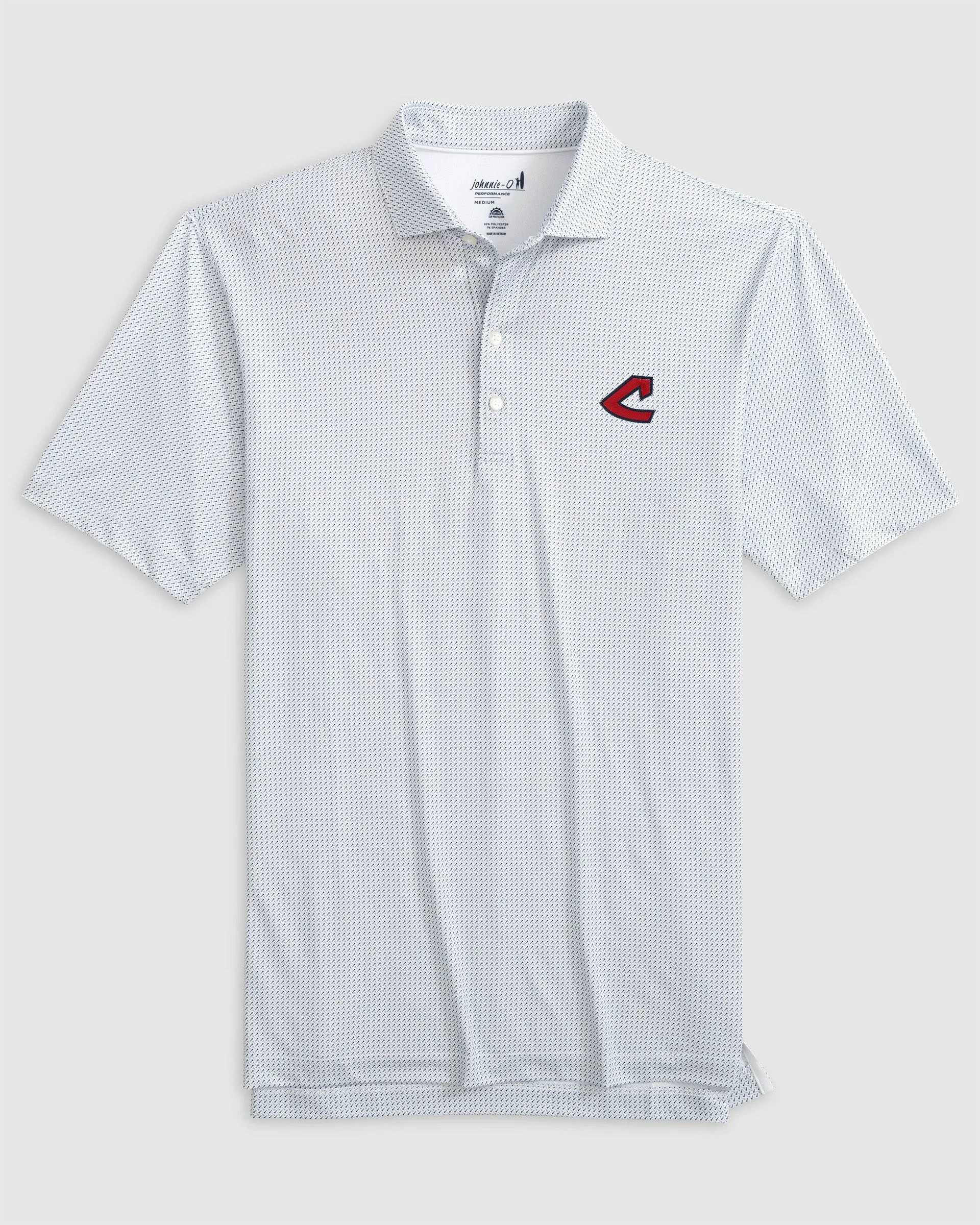 Cleveland Guardians Tee Time Performance Jersey Polo - Cooperstown Logo sold by Johnnie-O