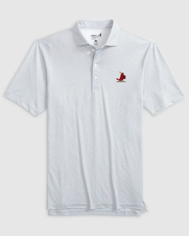 St. Louis Cardinals Tee Time Performance Jersey Polo - Cooperstown Logo sold by Johnnie-O