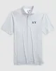 New York Yankees Tee Time Performance Jersey Polo - Cooperstown Logo sold by Johnnie-O