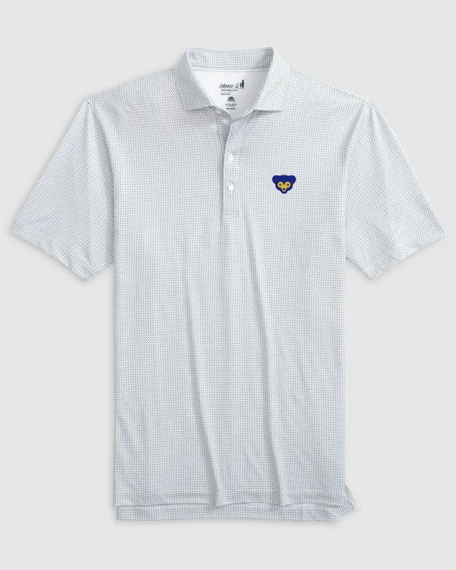 Chicago Cubs Tee Time Performance Jersey Polo - Cooperstown Logo made by Johnnie-O