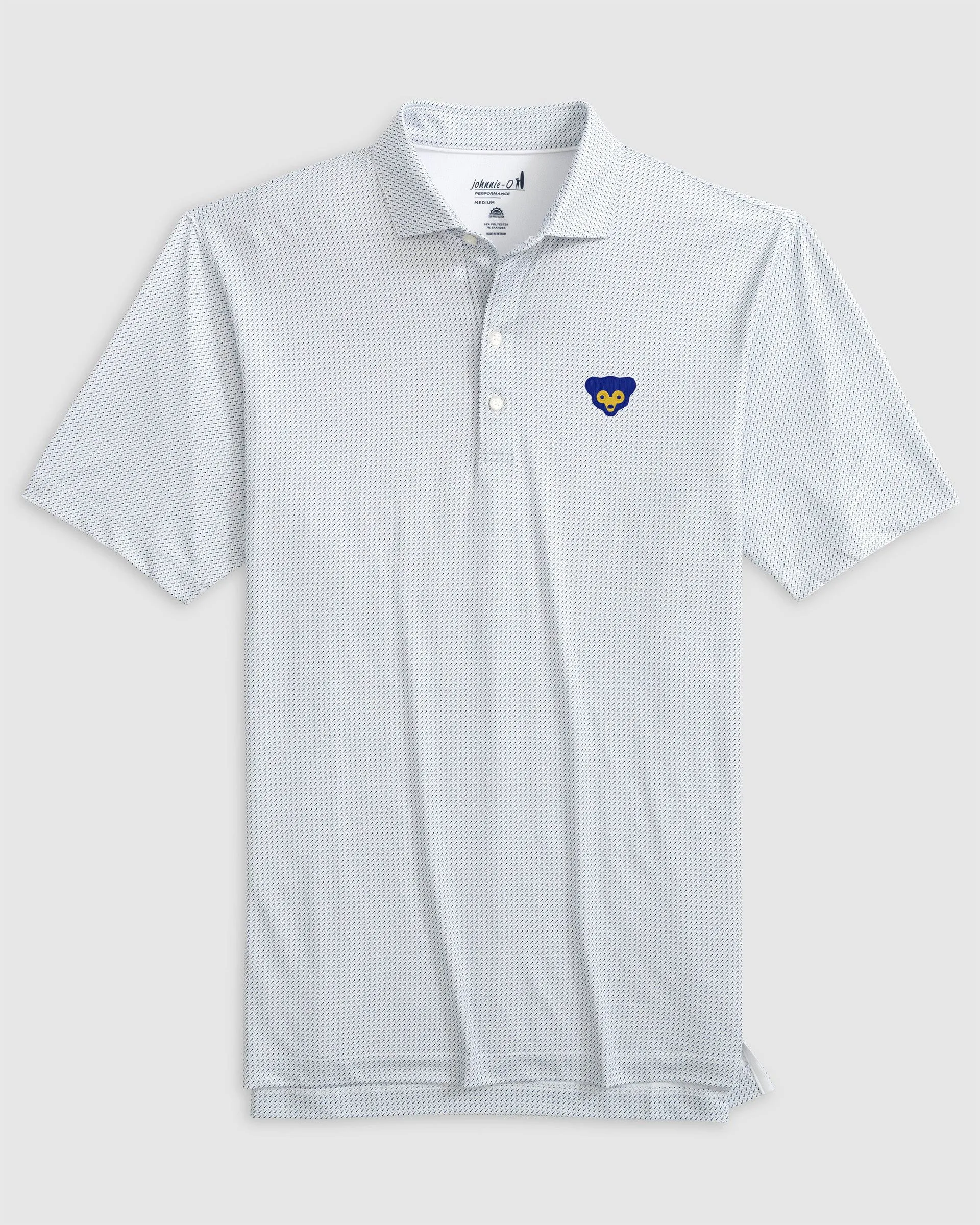 Chicago Cubs Tee Time Performance Jersey Polo - Cooperstown Logo sold by Johnnie-O