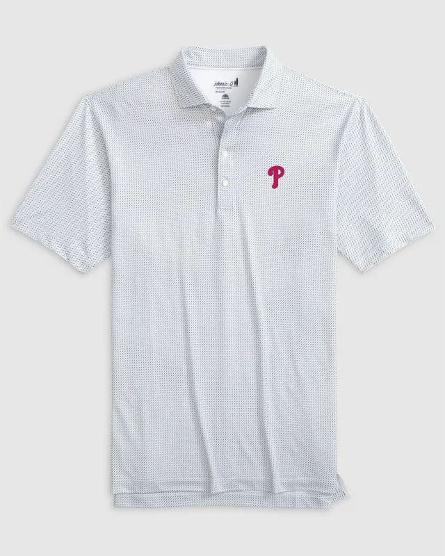 Philadelphia Phillies Tee Time Performance Jersey Polo sold by Johnnie-O