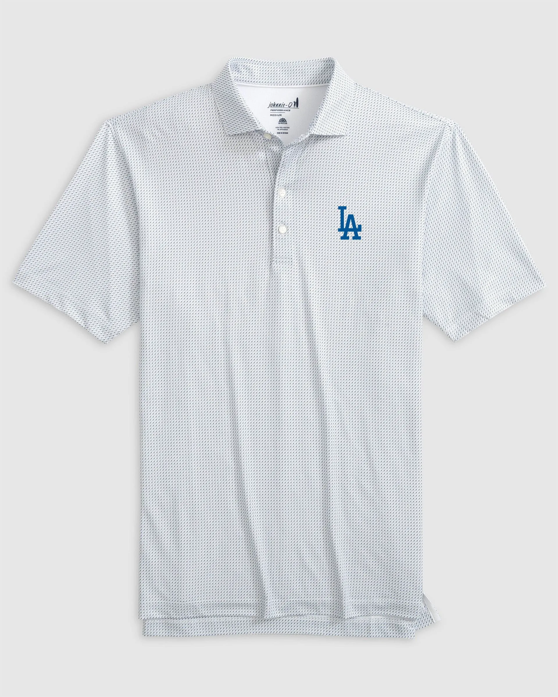 Los Angeles Dodgers Tee Time Performance Jersey Polo sold by Johnnie-O