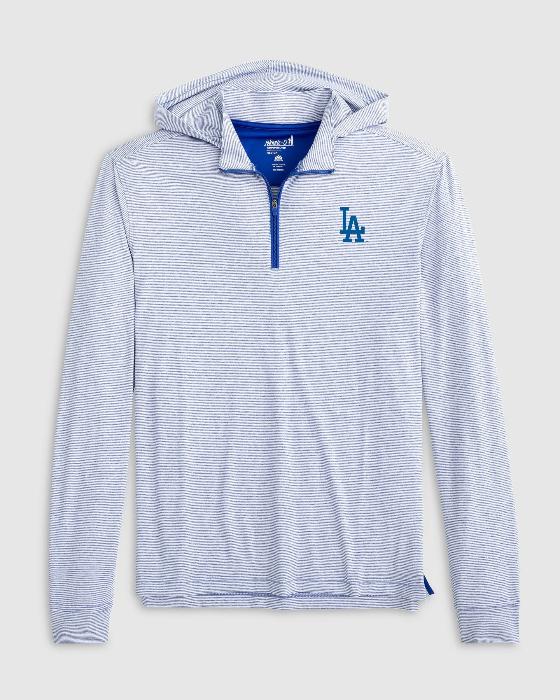 Los Angeles Dodgers Hybrid Performance 1/4 Zip Hoodie sold by Johnnie-O product image thumbnail 2