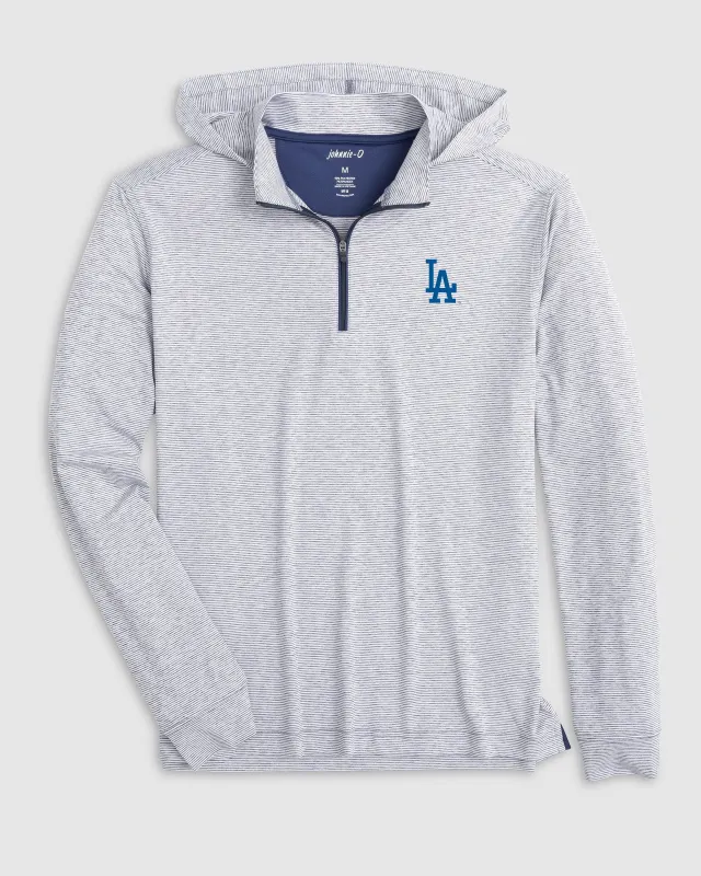 Los Angeles Dodgers Hybrid Performance 1/4 Zip Hoodie sold by Johnnie-O