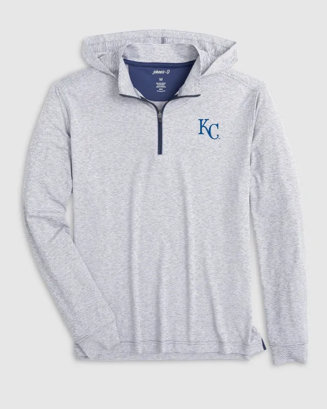 Kansas City Royals Hybrid Performance 1/4 Zip Hoodie sold by Johnnie-O