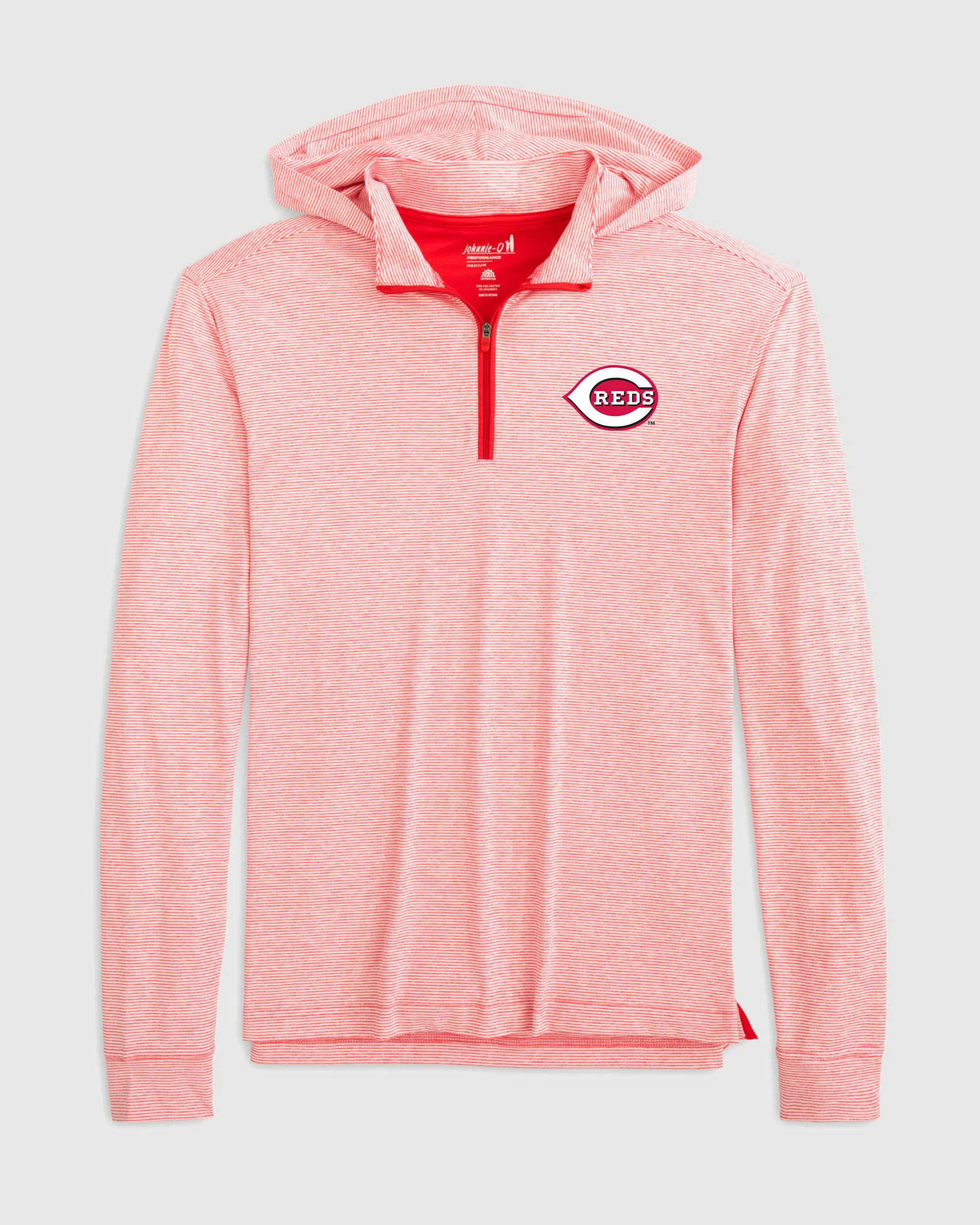 Cincinnati Reds Hybrid Performance 1/4 Zip Hoodie sold by Johnnie-O product image thumbnail 2