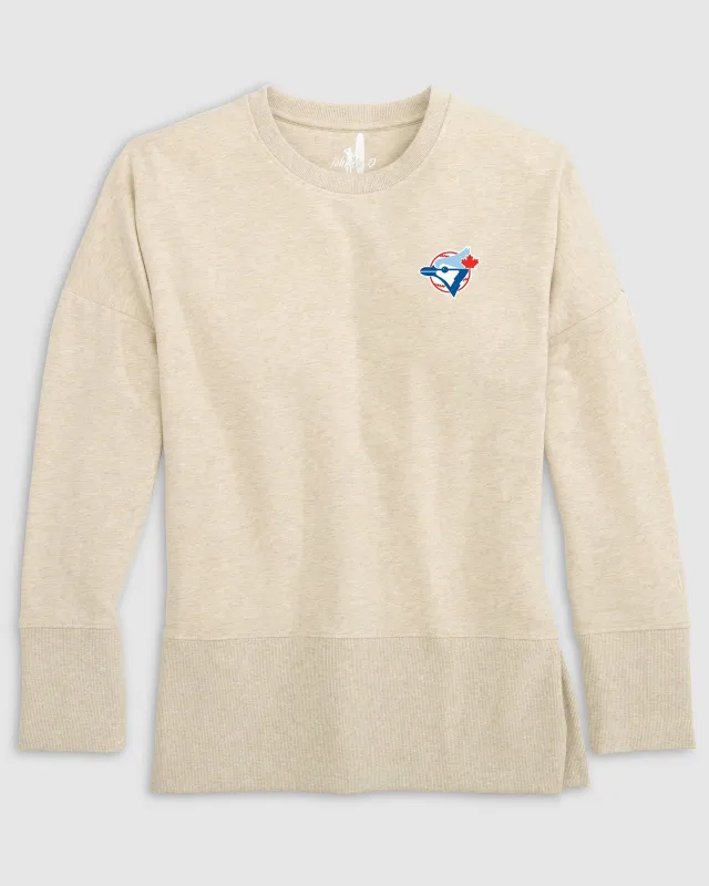 Women's Toronto Blue Jays Brittany Crewneck Sweatshirt - Cooperstown Logo sold by Johnnie-O