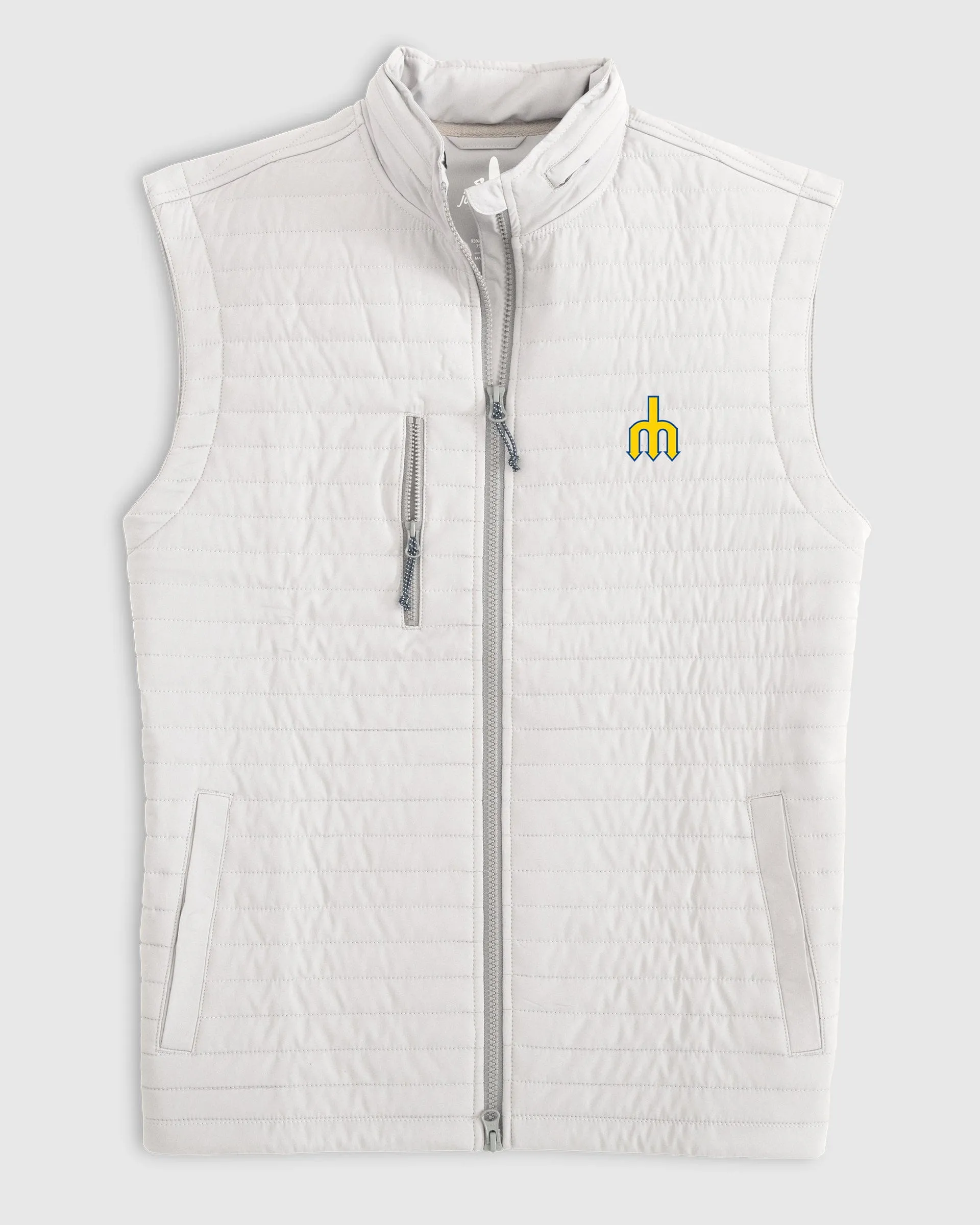 Seattle Mariners Crosswind Quilted Performance Vest - Cooperstown Logo sold by Johnnie-O product image thumbnail 2
