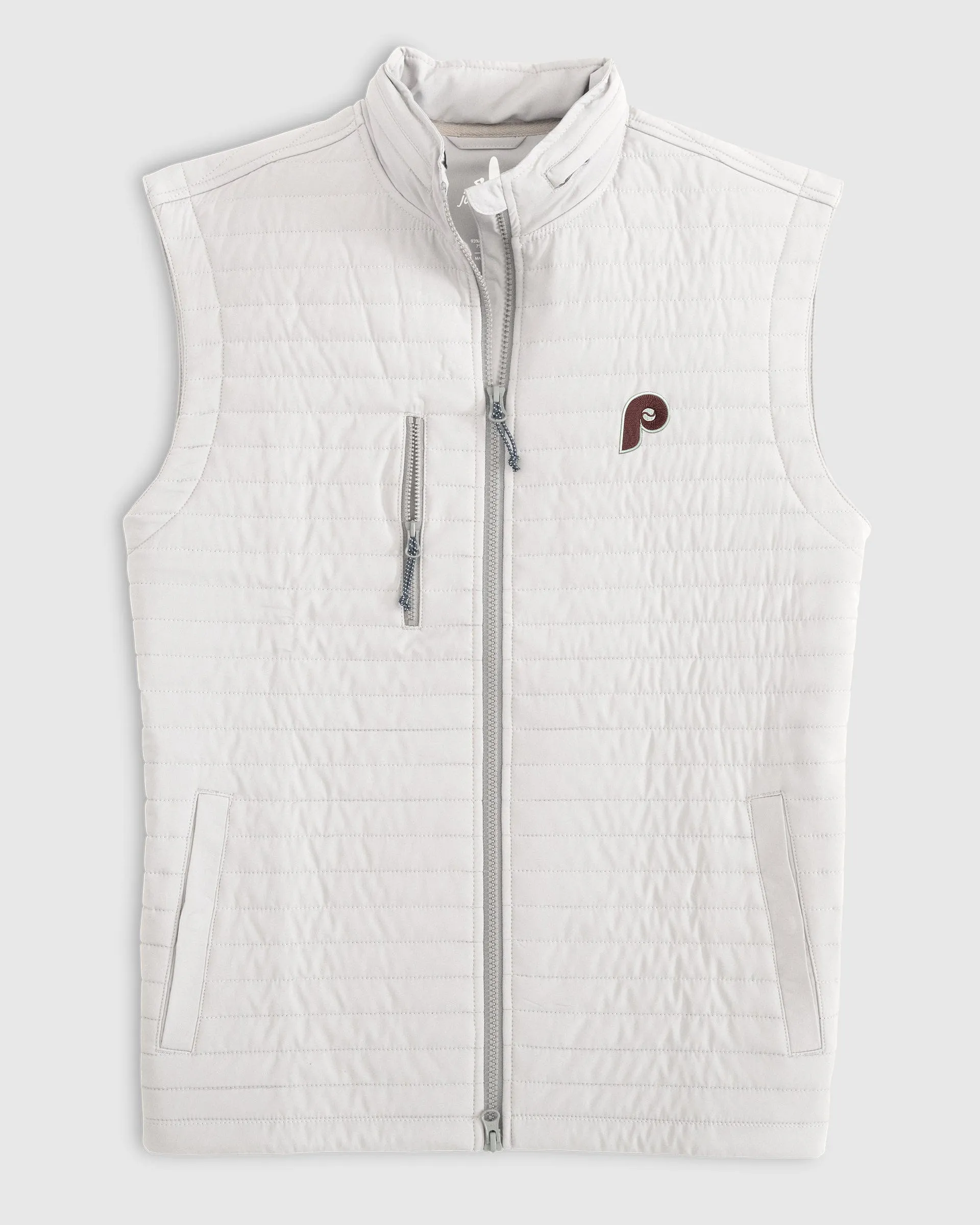 Philadelphia Phillies Crosswind Quilted Performance Vest - Cooperstown Logo sold by Johnnie-O product image thumbnail 2
