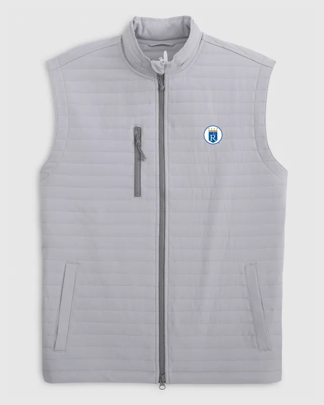 Kansas City Royals Crosswind Quilted Performance Vest - Cooperstown Logo sold by Johnnie-O