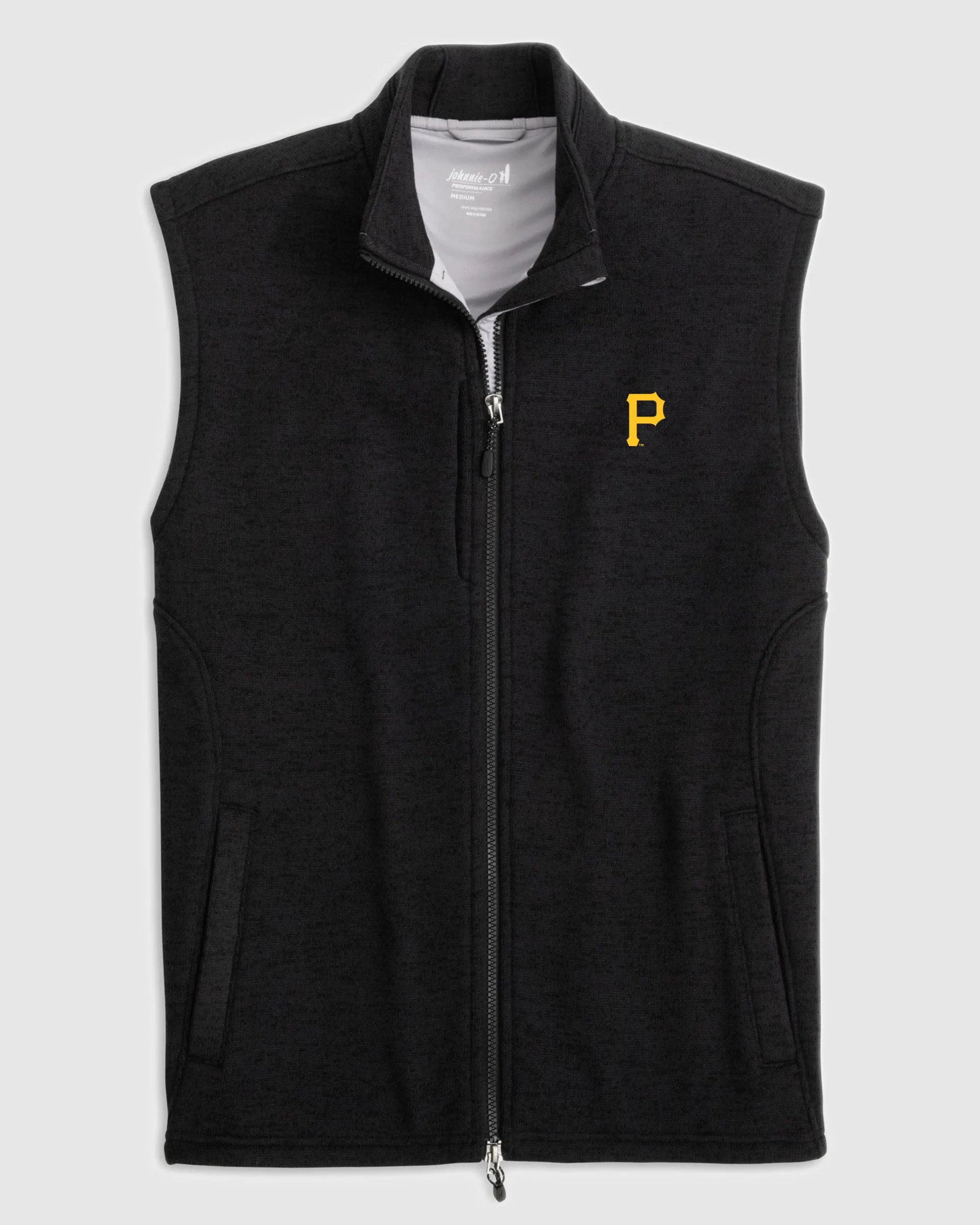 Pittsburgh Pirates Denalis Performance Fleece Vest sold by Johnnie-O