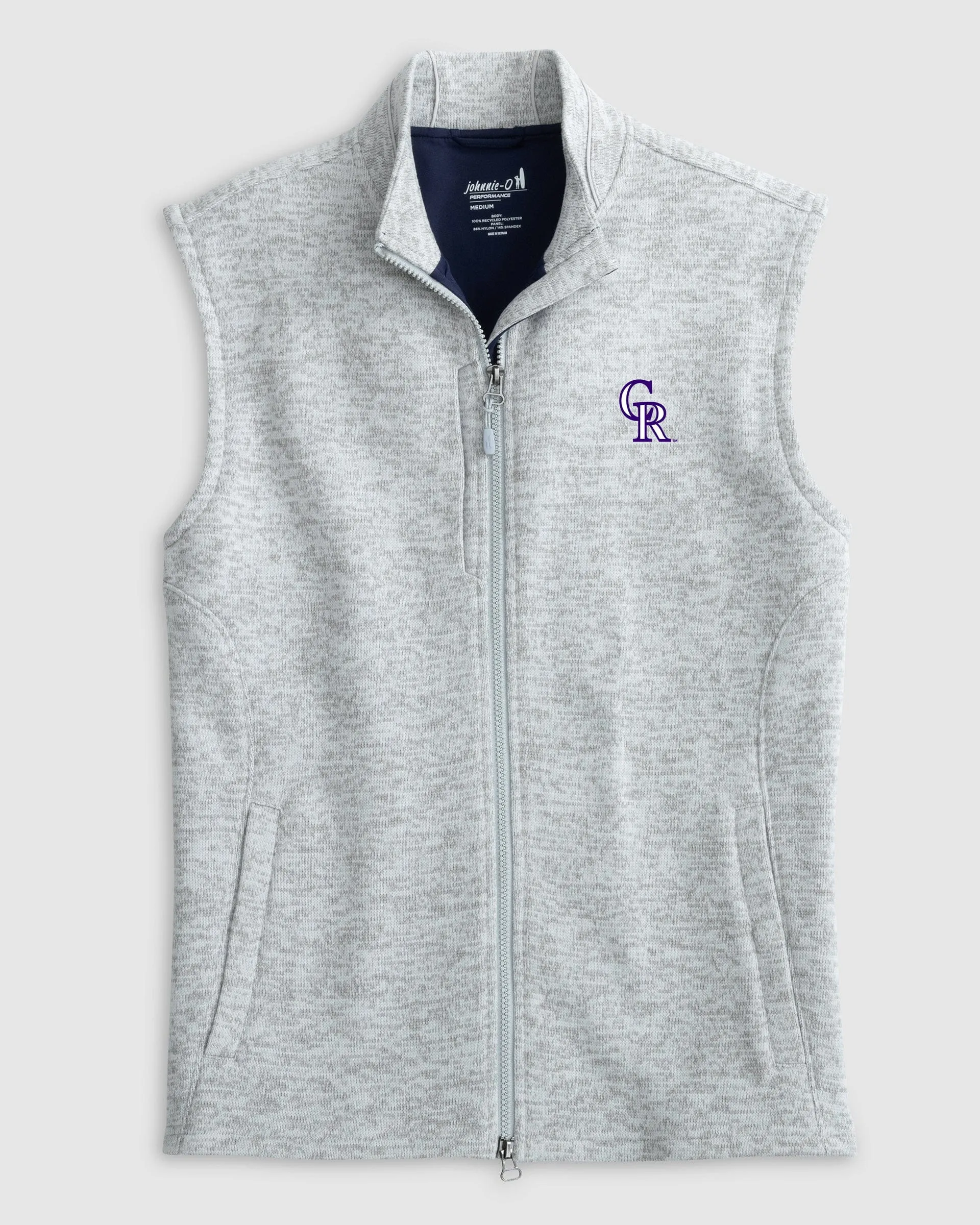 Colorado Rockies Denalis Performance Fleece Vest sold by Johnnie-O product image thumbnail 2