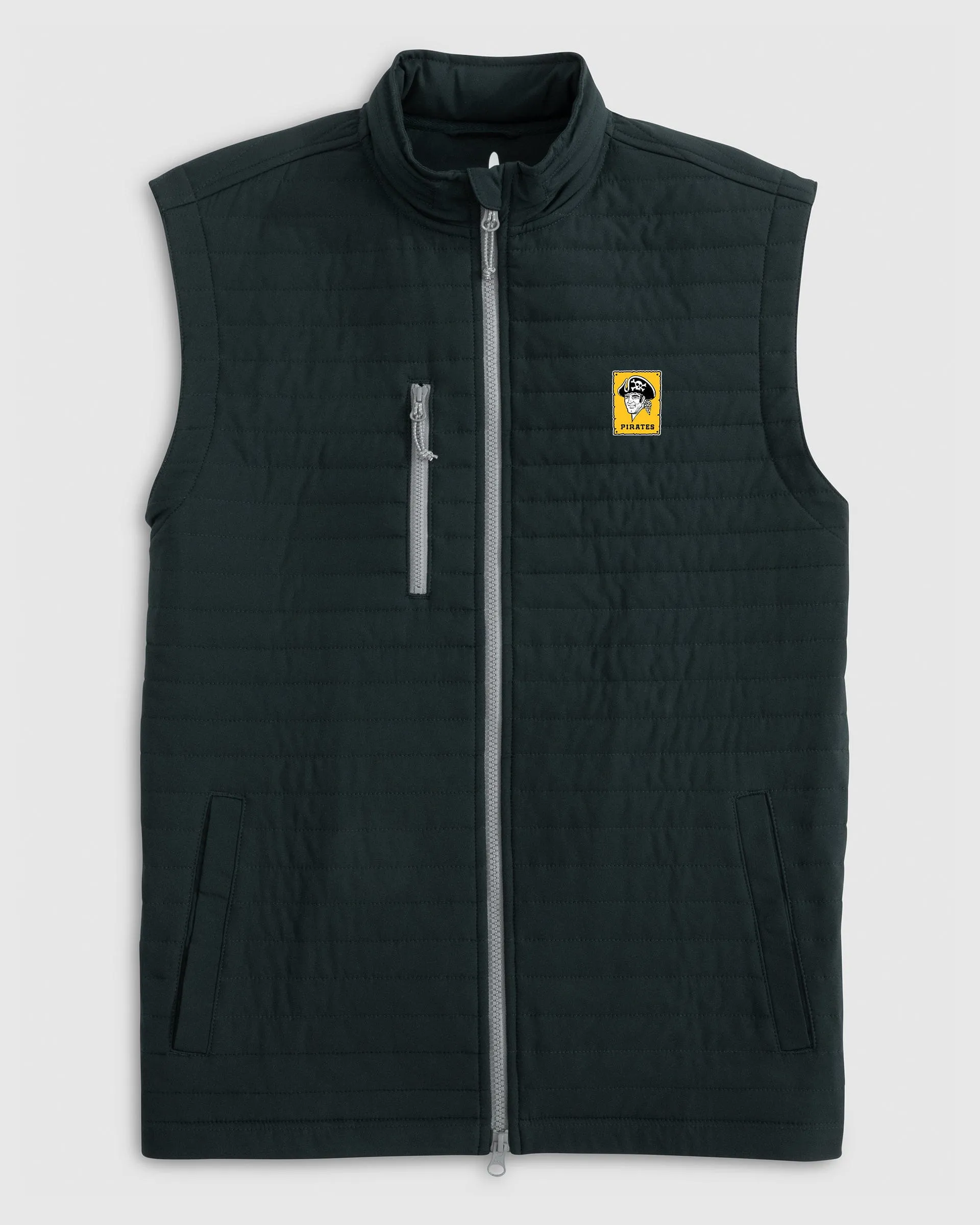 Pittsburgh Pirates Crosswind Quilted Performance Vest - Cooperstown Logo sold by Johnnie-O