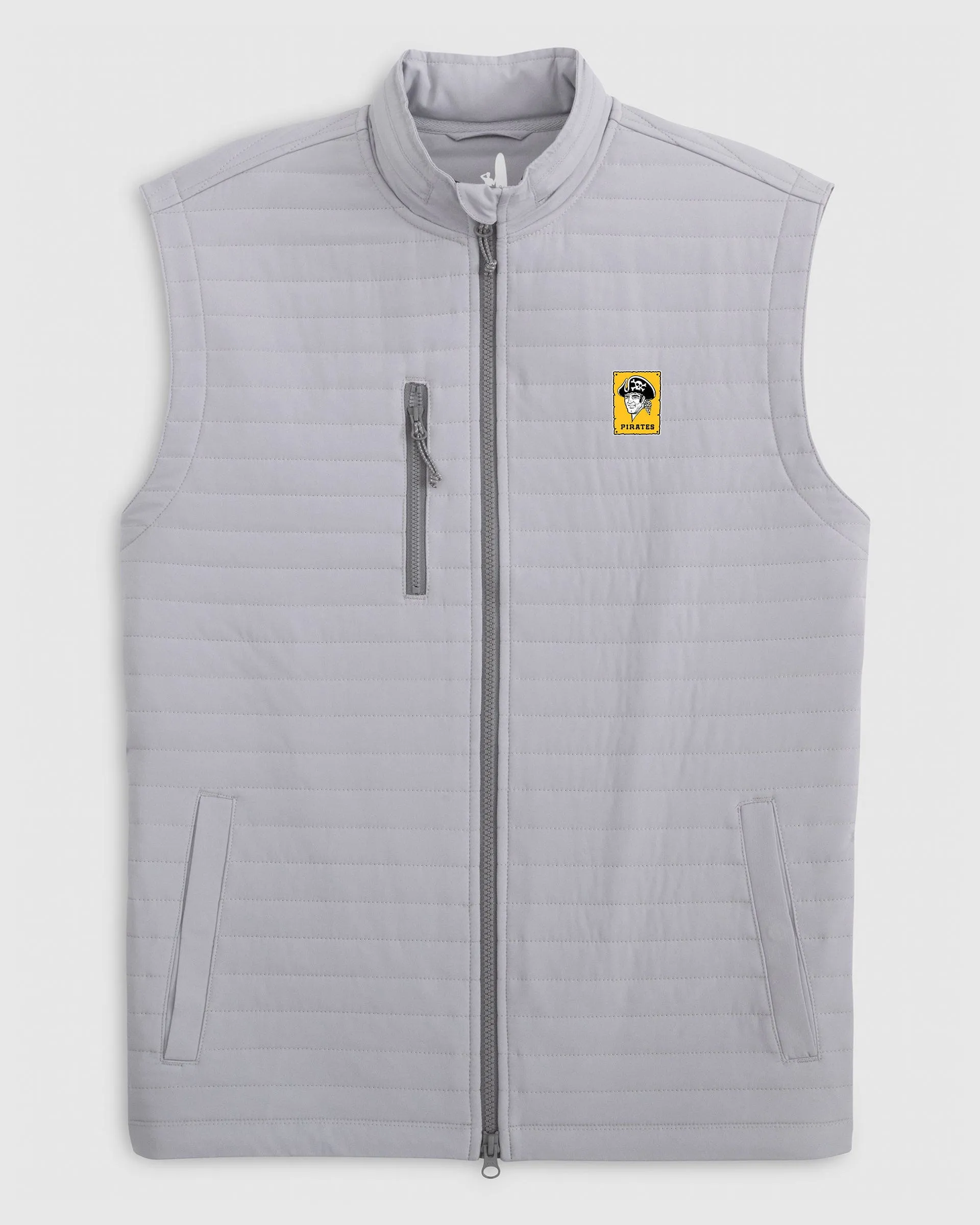 Pittsburgh Pirates Crosswind Quilted Performance Vest - Cooperstown Logo sold by Johnnie-O product image thumbnail 2