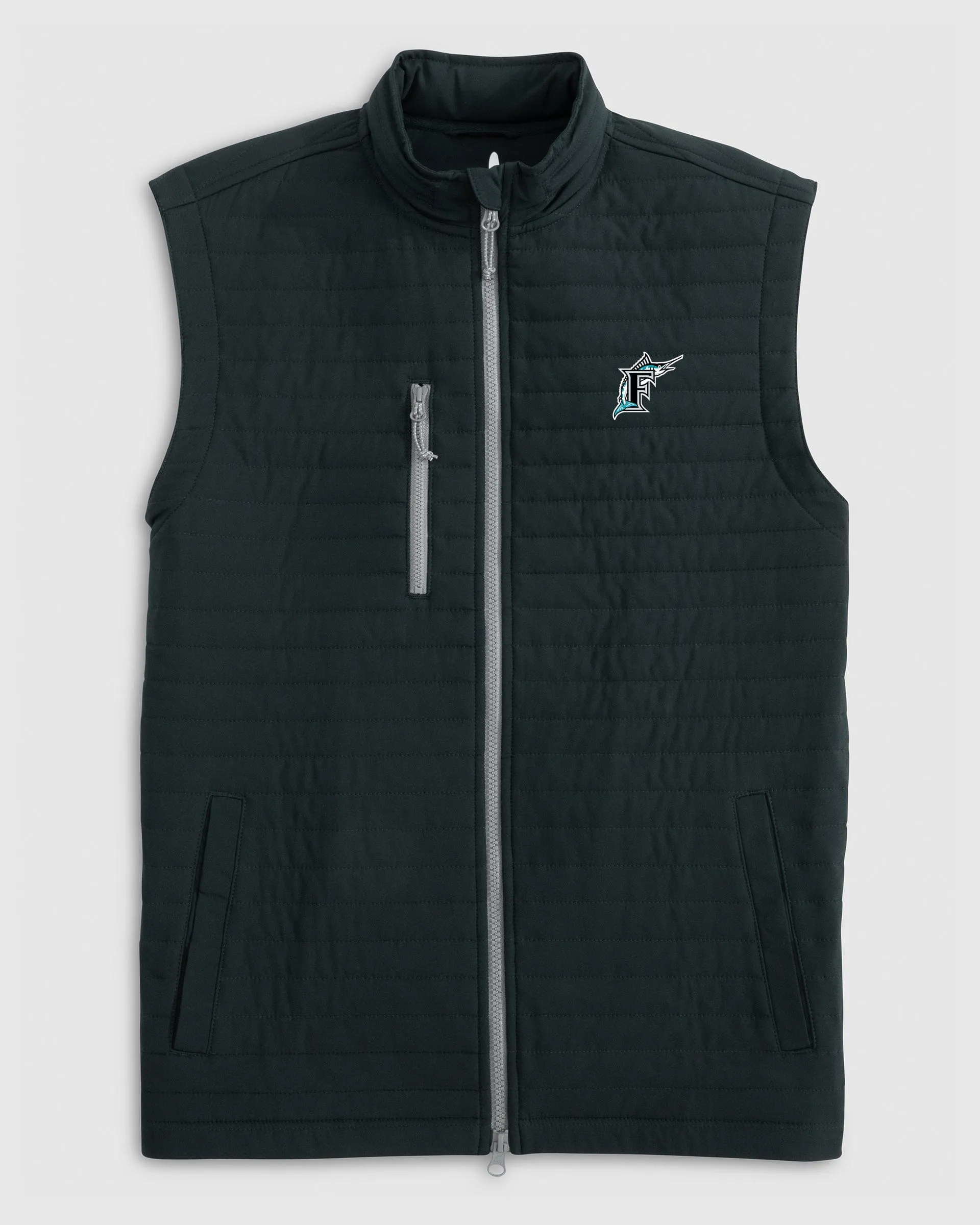 Miami Marlins Crosswind Quilted Performance Vest - Cooperstown Logo sold by Johnnie-O