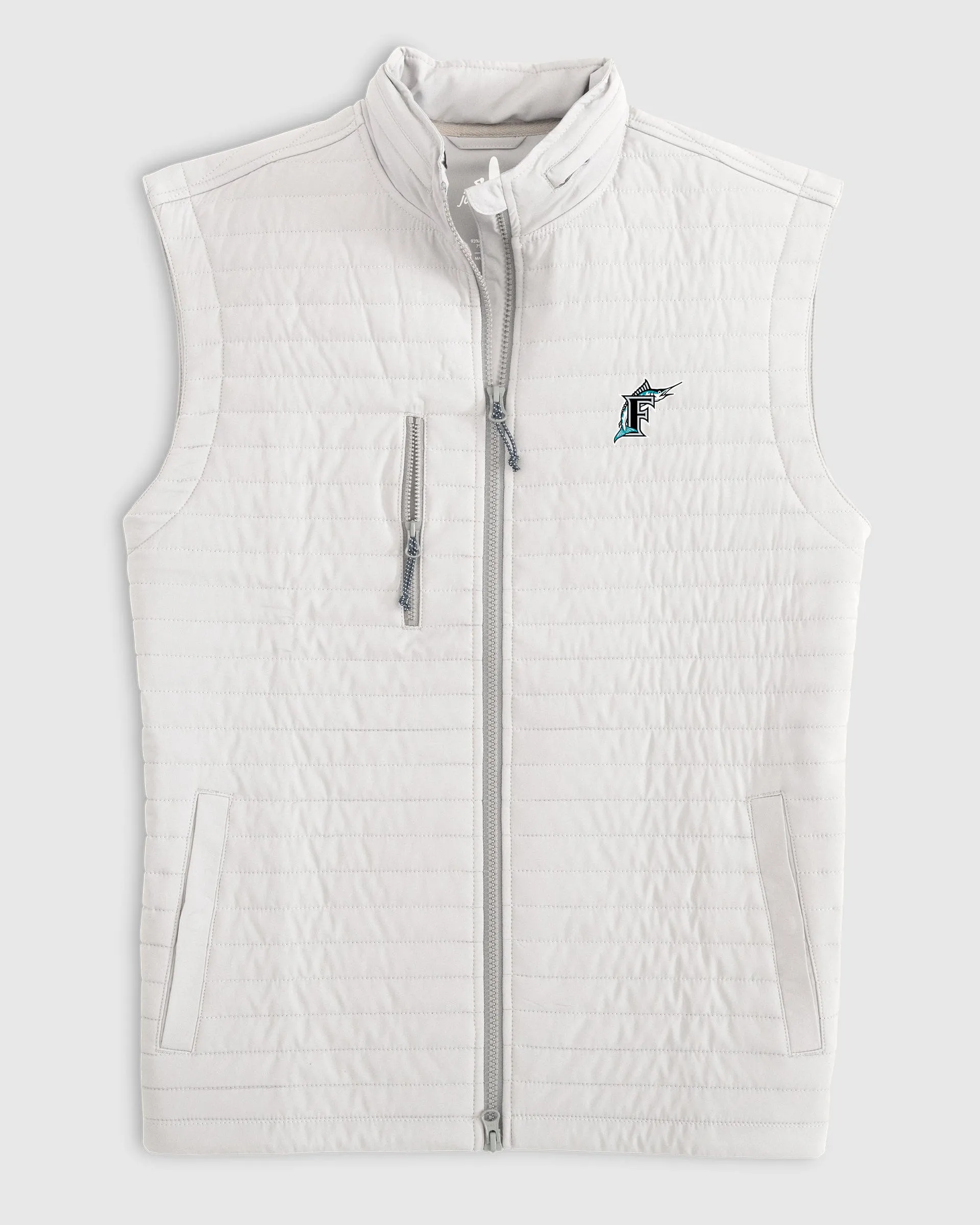 Miami Marlins Crosswind Quilted Performance Vest - Cooperstown Logo sold by Johnnie-O product image thumbnail 3
