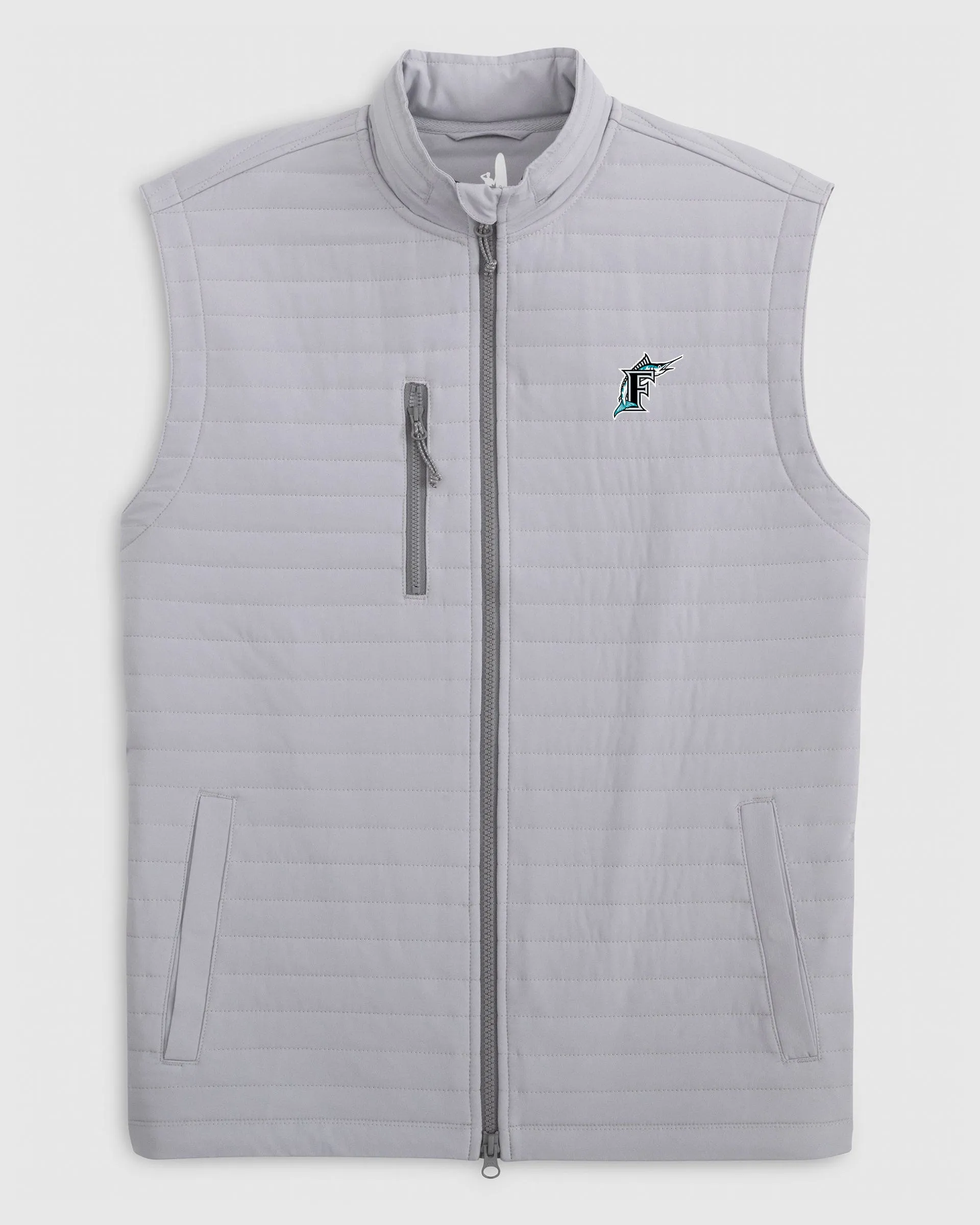 Miami Marlins Crosswind Quilted Performance Vest - Cooperstown Logo sold by Johnnie-O product image thumbnail 2