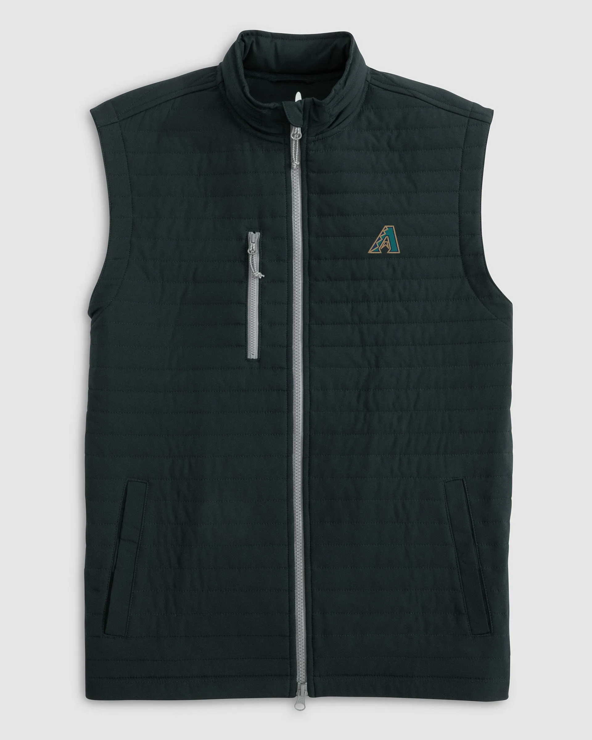Arizona Diamondbacks Crosswind Quilted Performance Vest - Cooperstown Logo sold by Johnnie-O