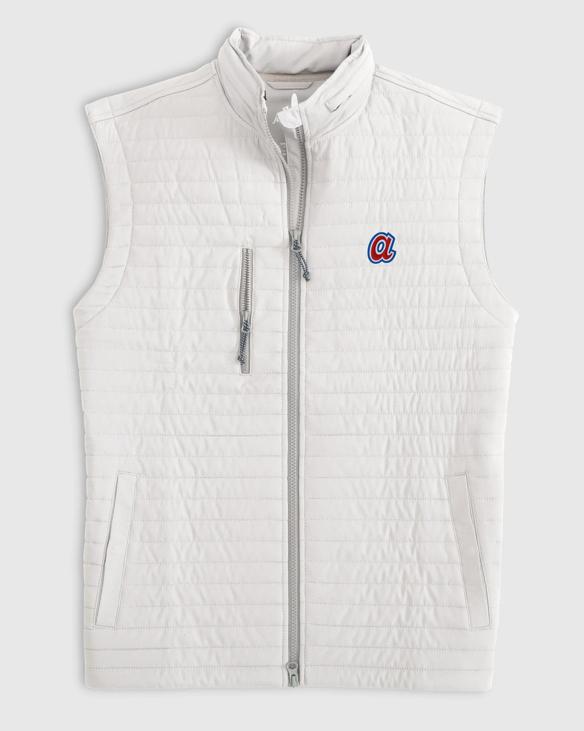 Atlanta Braves Crosswind Quilted Performance Vest - Cooperstown Logo sold by Johnnie-O product image thumbnail 3