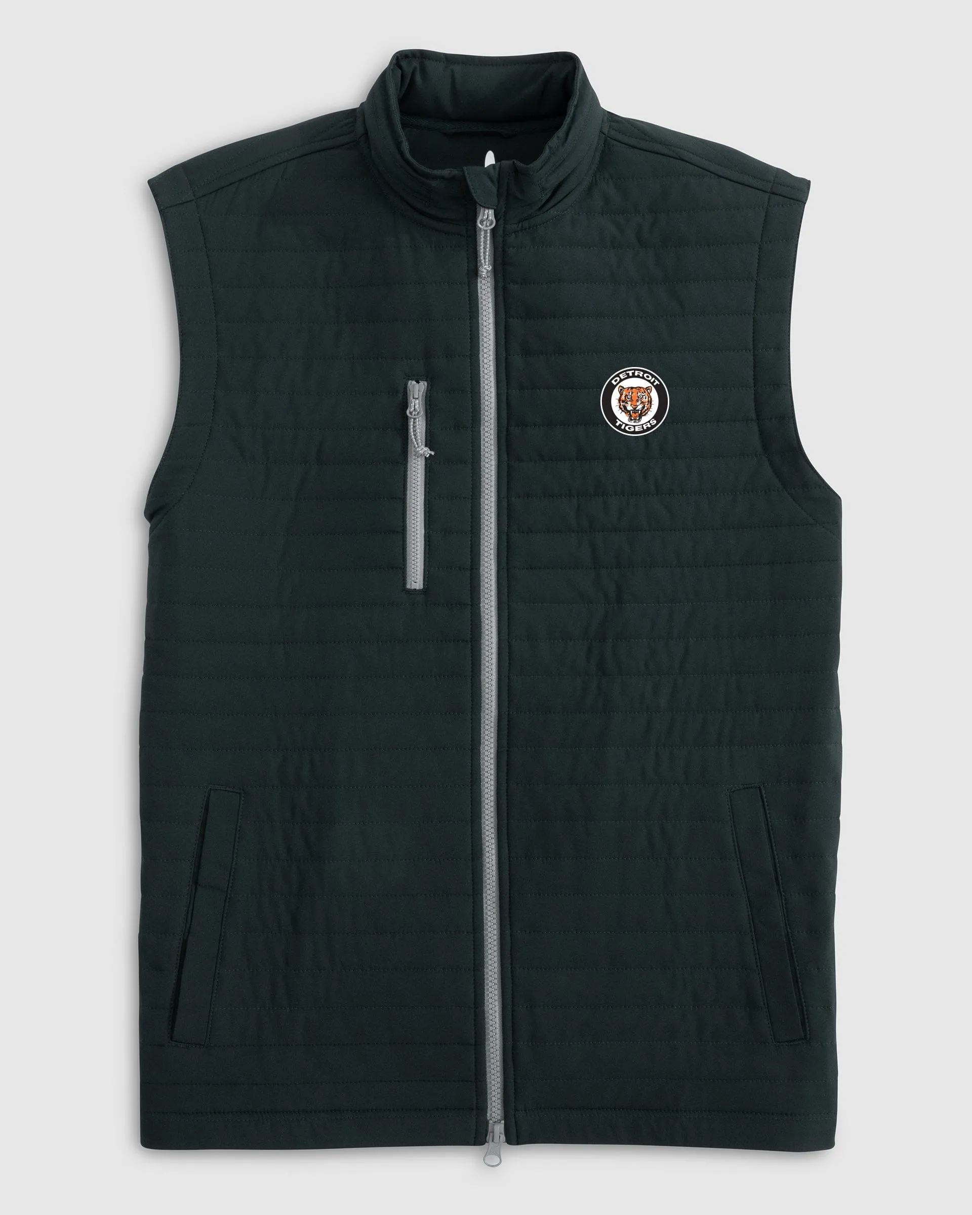 Detroit Tigers Crosswind Quilted Performance Vest - Cooperstown Logo sold by Johnnie-O