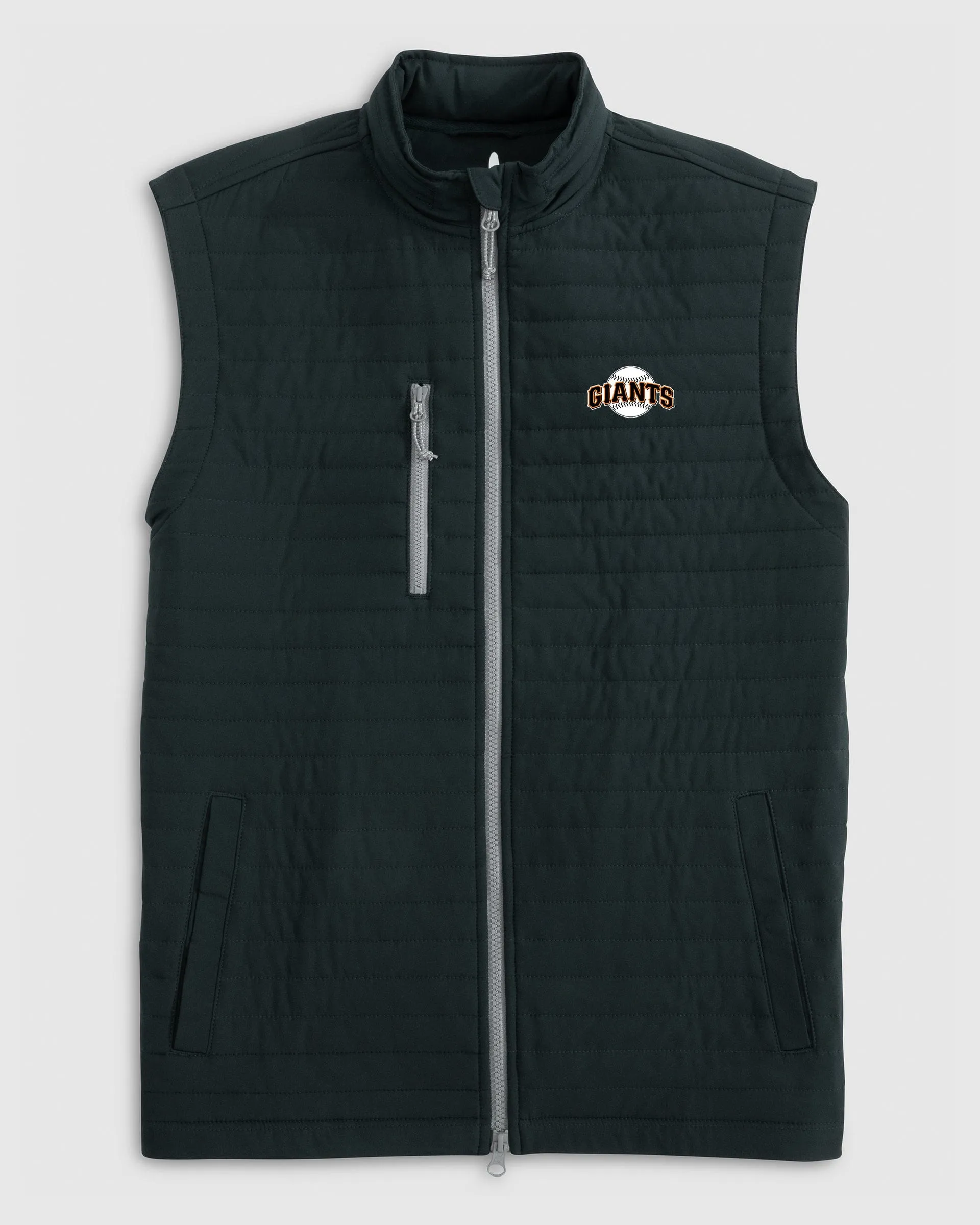 San Francisco Giants Crosswind Quilted Performance Vest - Cooperstown Logo sold by Johnnie-O